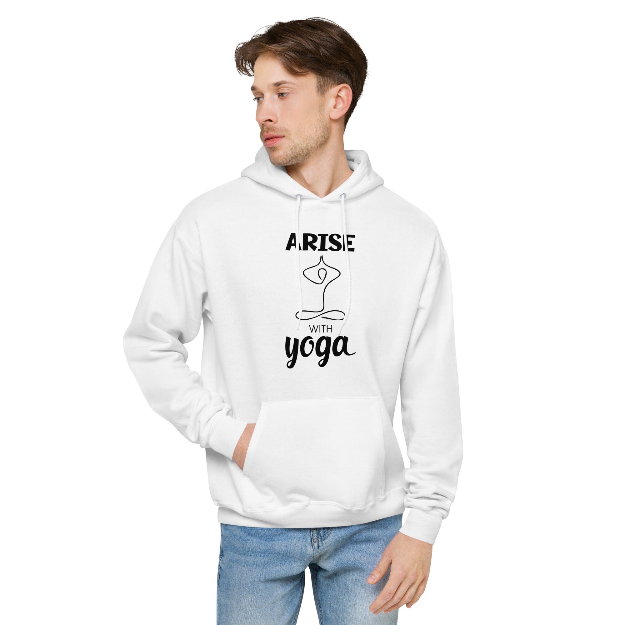ARISE WITH YOGA - Unisex fleece hoodie
