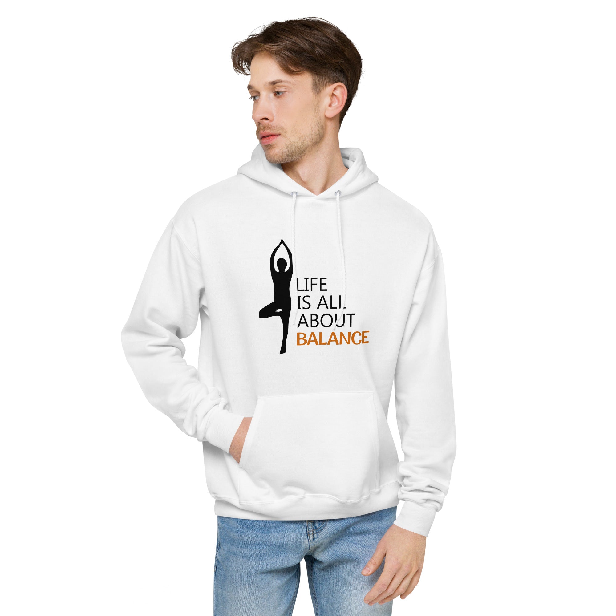 LIFE IS ALL ABOUT BALANCE - Unisex fleece hoodie