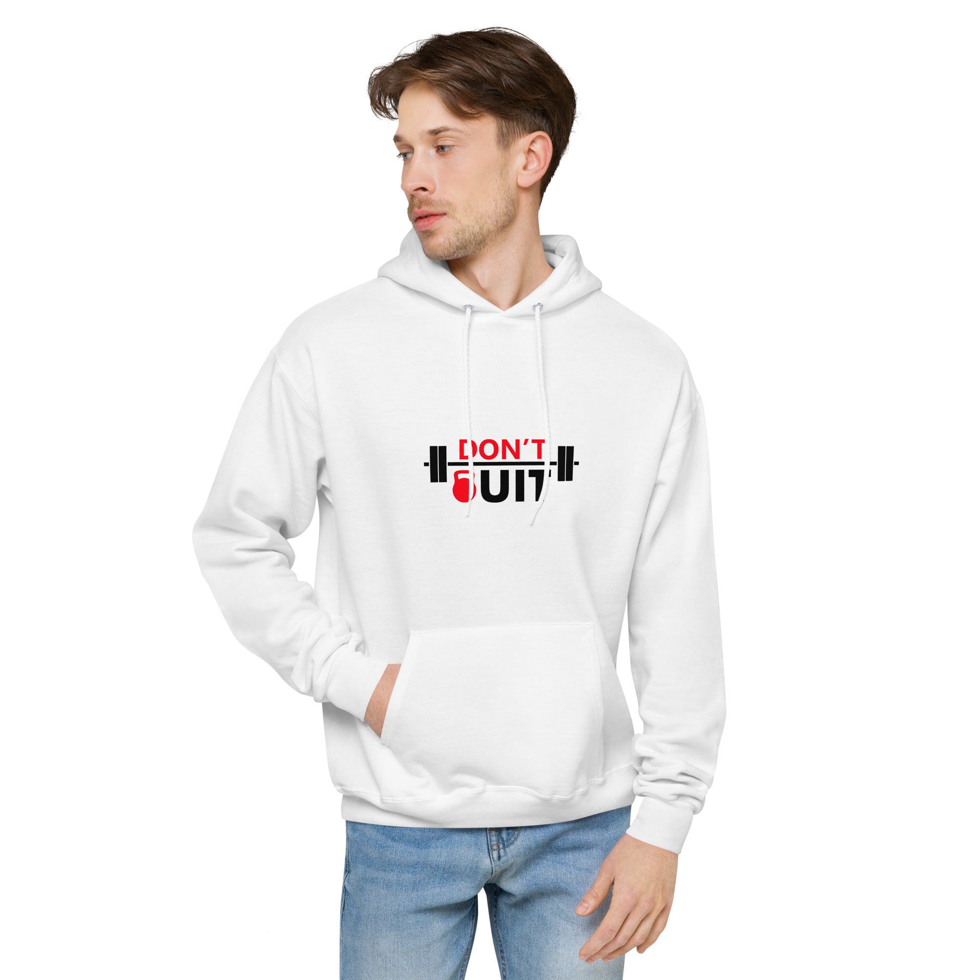 DON'T QUIT - Unisex fleece hoodie