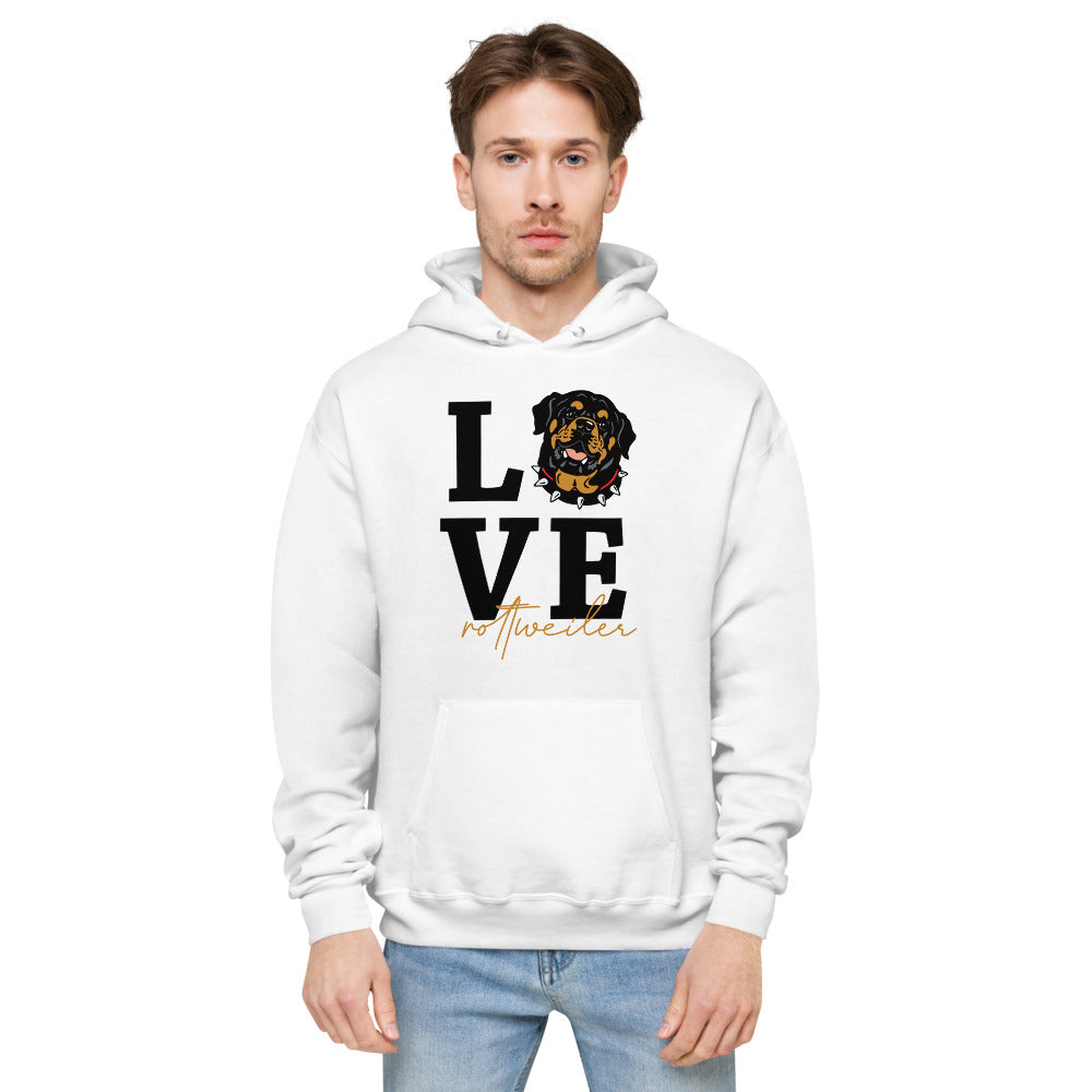 LOVE ROTTWEILER - Unisex fleece hoodie