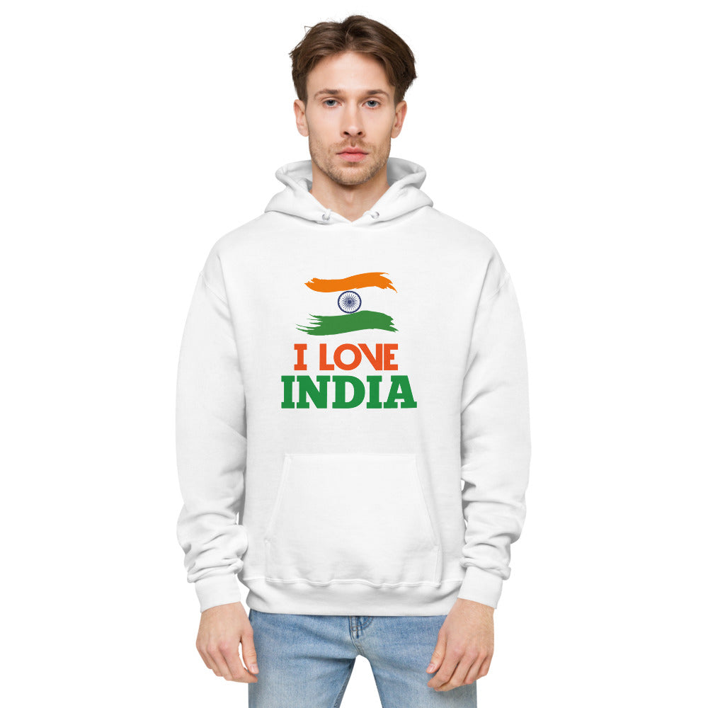 I LOVE INDIA - unisex fleece hoodie