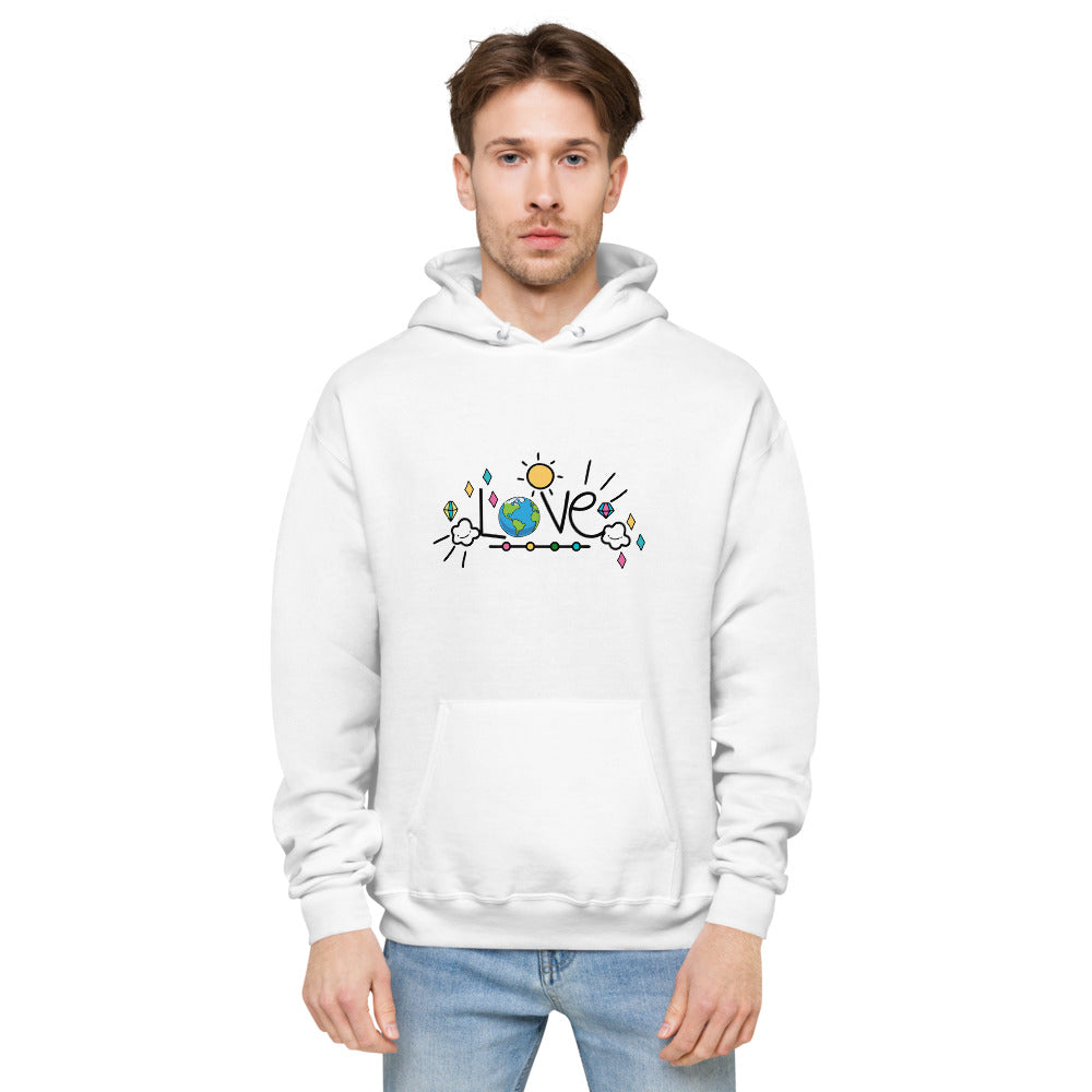 LOVE EARTH - unisex fleece hoodie