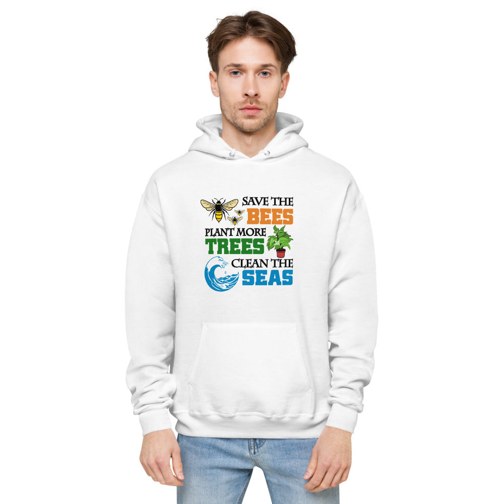 SAVE THE BEES - unisex fleece hoodie