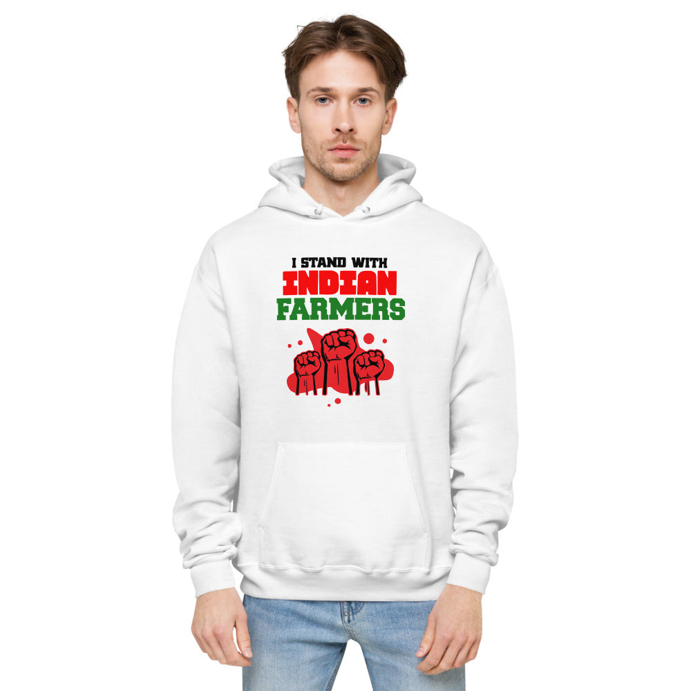 I STAND WITH INDIAN FARMERS - unisex fleece hoodie