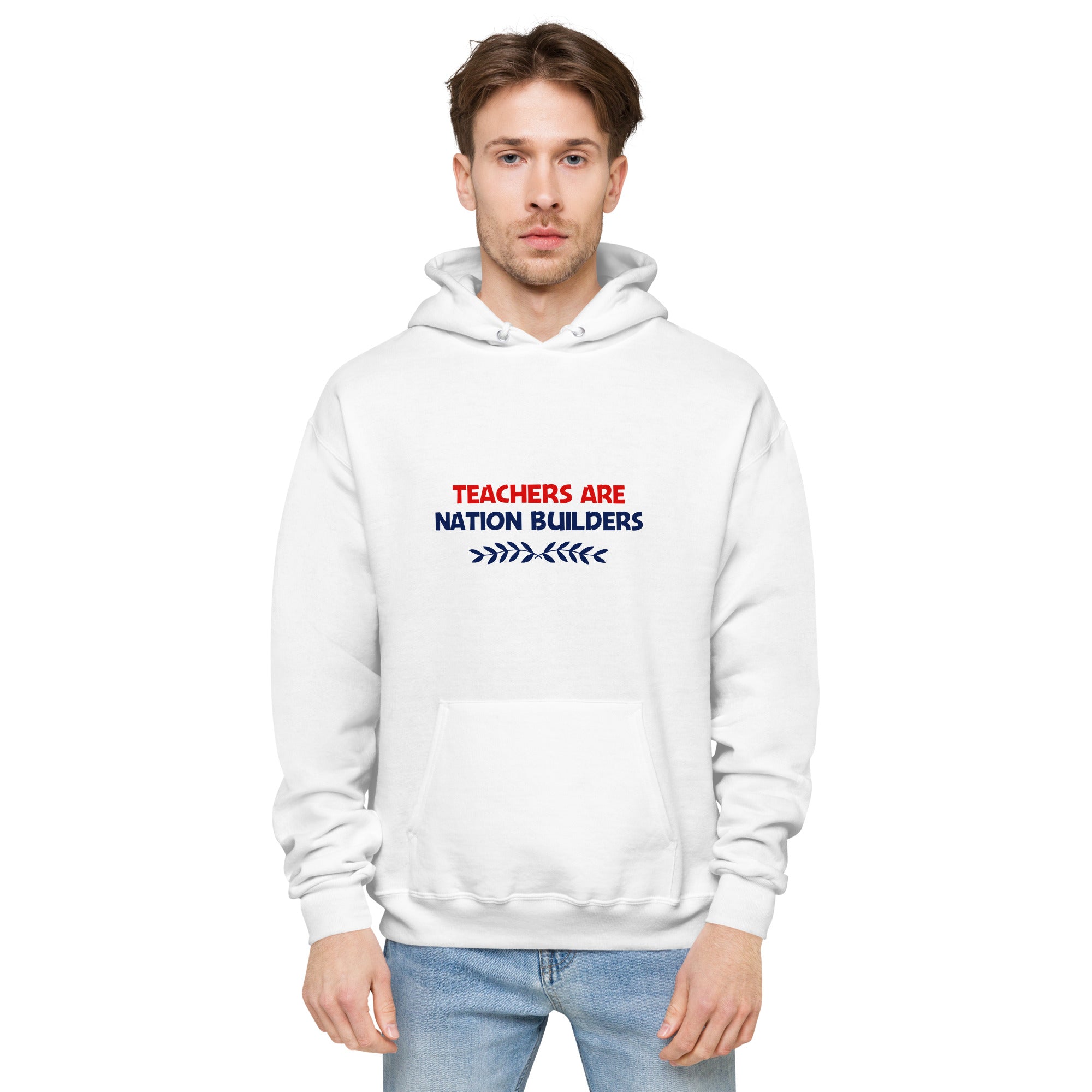 TEACHERS ARE NATION BUILDERS - Unisex fleece hoodie