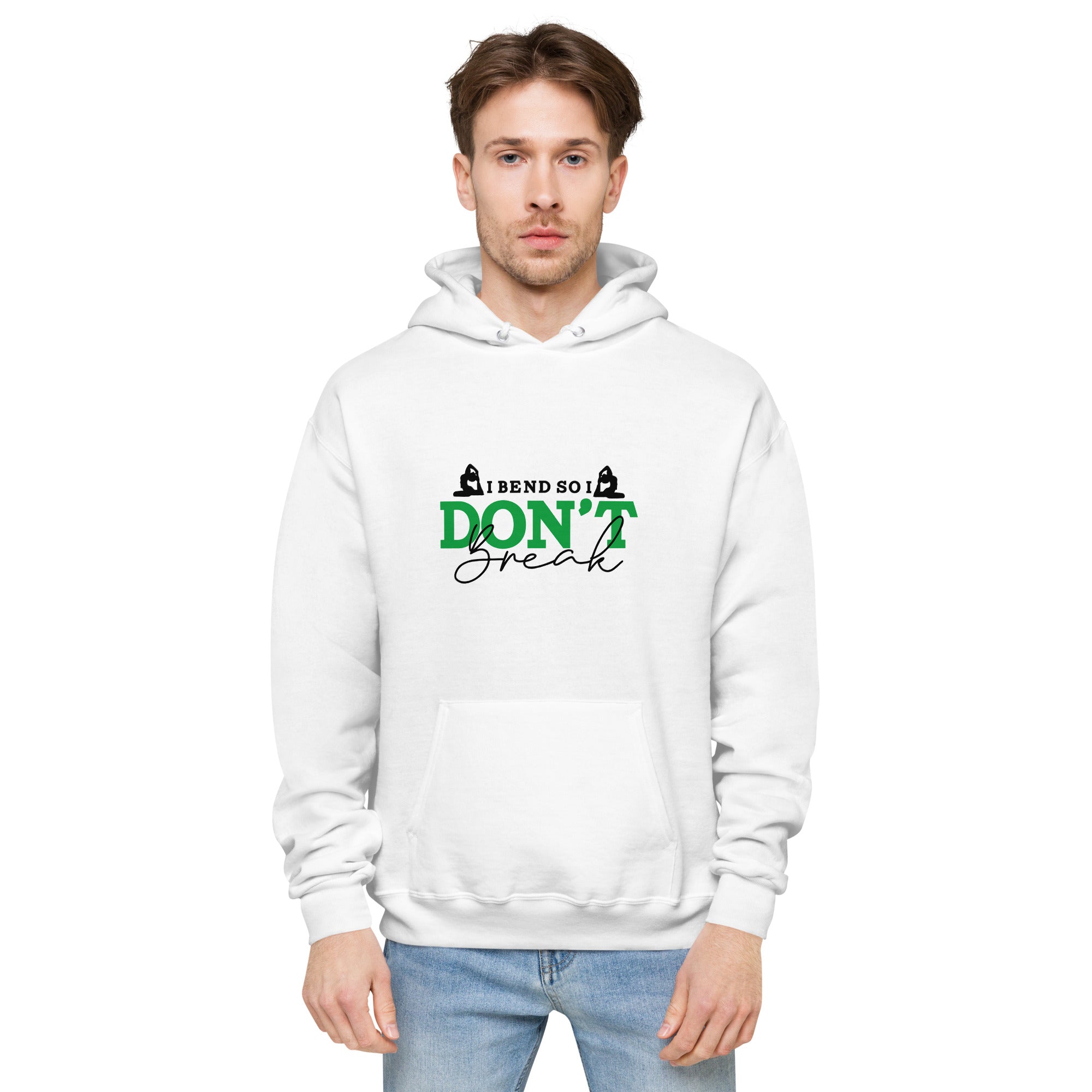 I BEND SO I DON'T BREAK - Unisex fleece hoodie