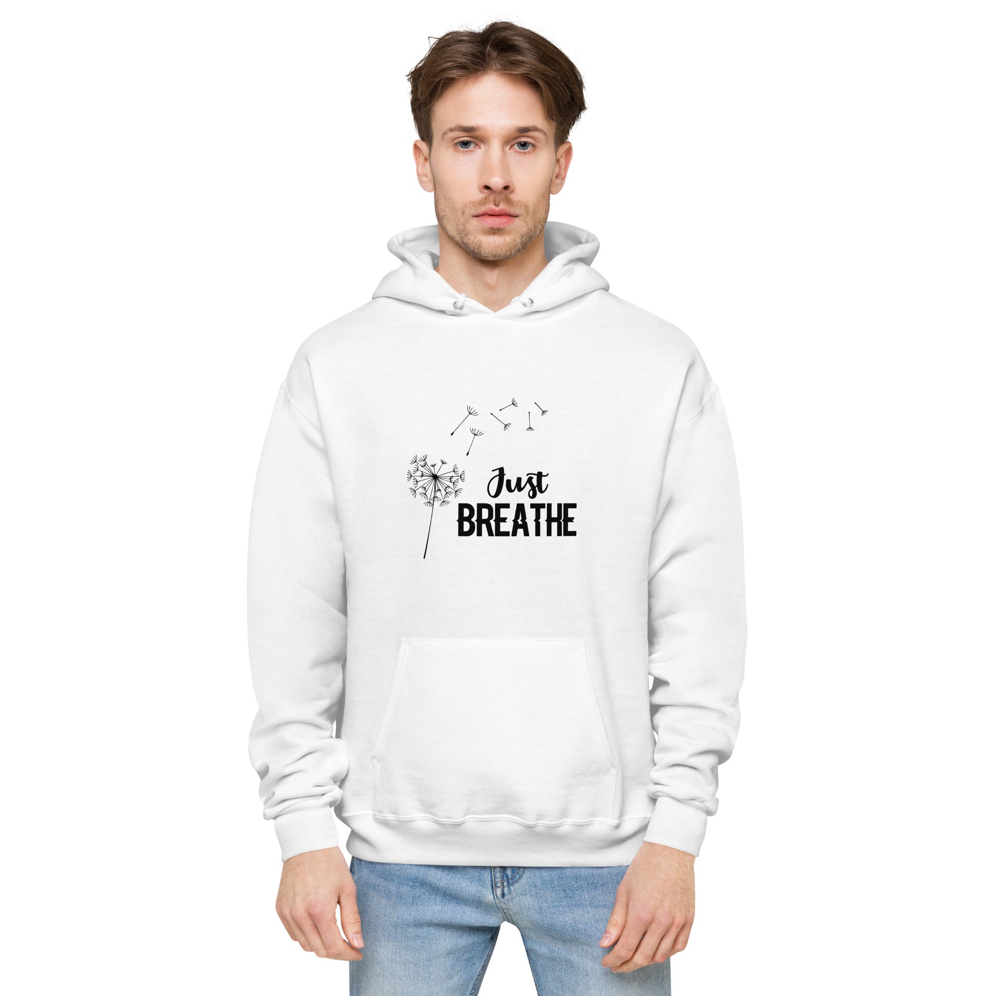JUST BREATHE - Unisex fleece hoodie
