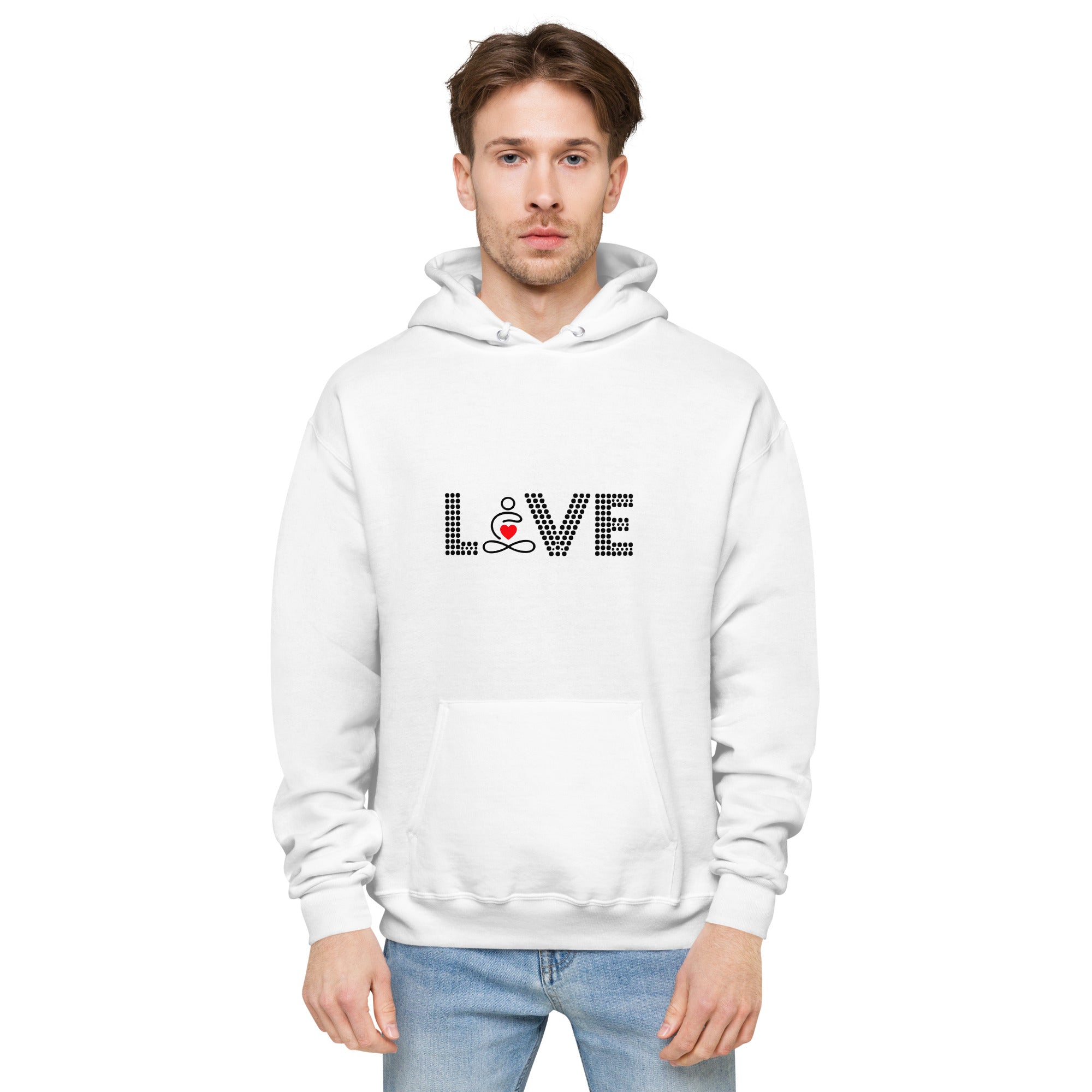 LOVE YOGA - Unisex fleece hoodie
