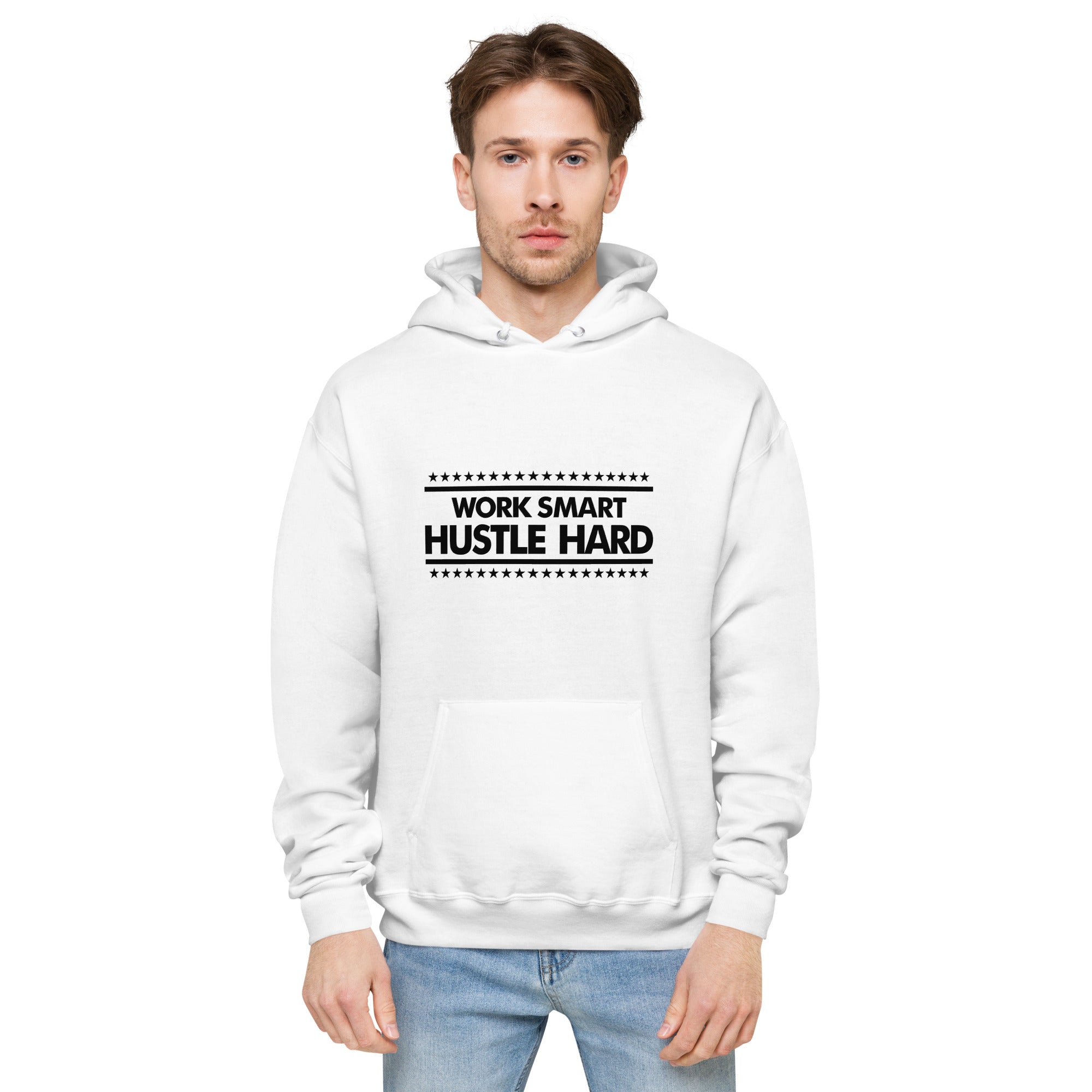 WORK SMART HUSTLE HARD - Unisex fleece hoodie