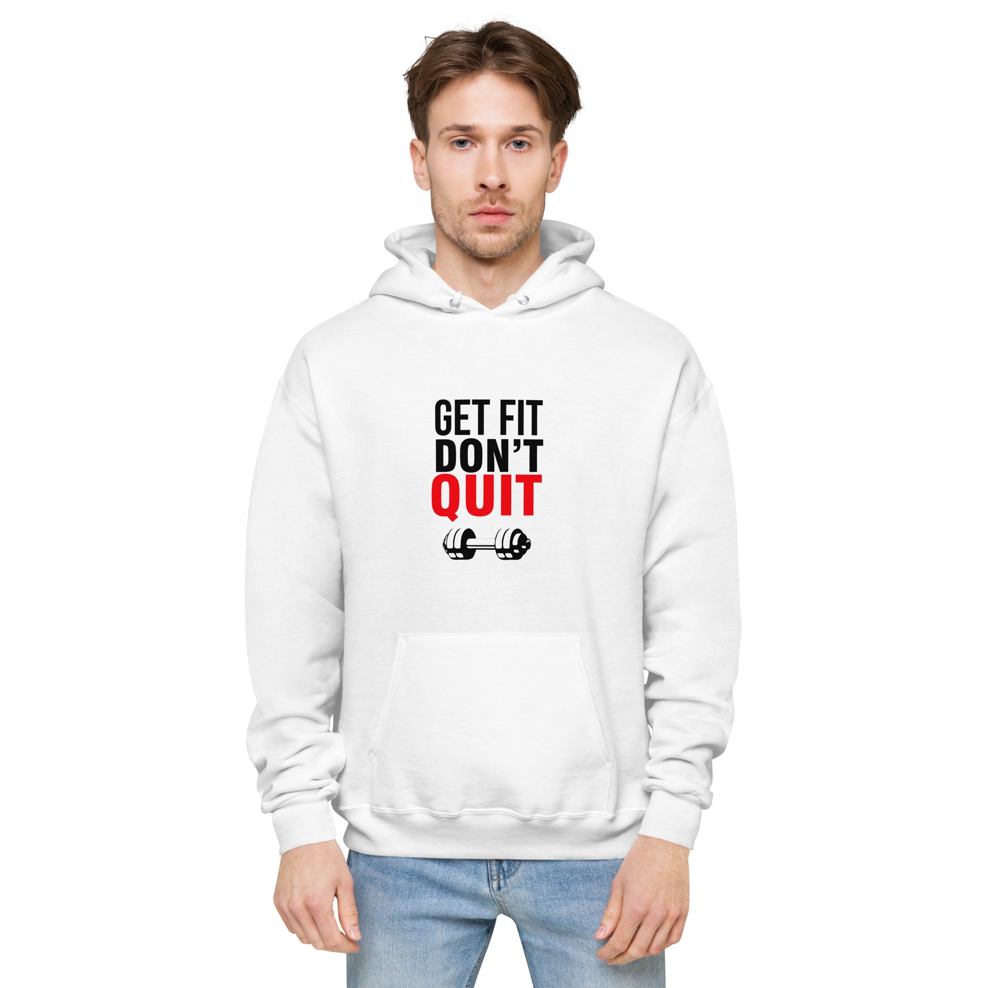 GET FIT DON'T QUIT - Unisex fleece hoodie