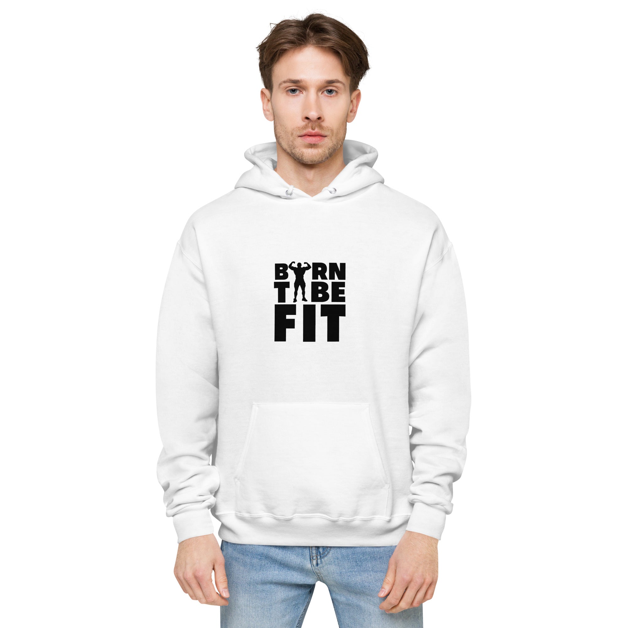 BORN TO BE FIT - Unisex fleece hoodie