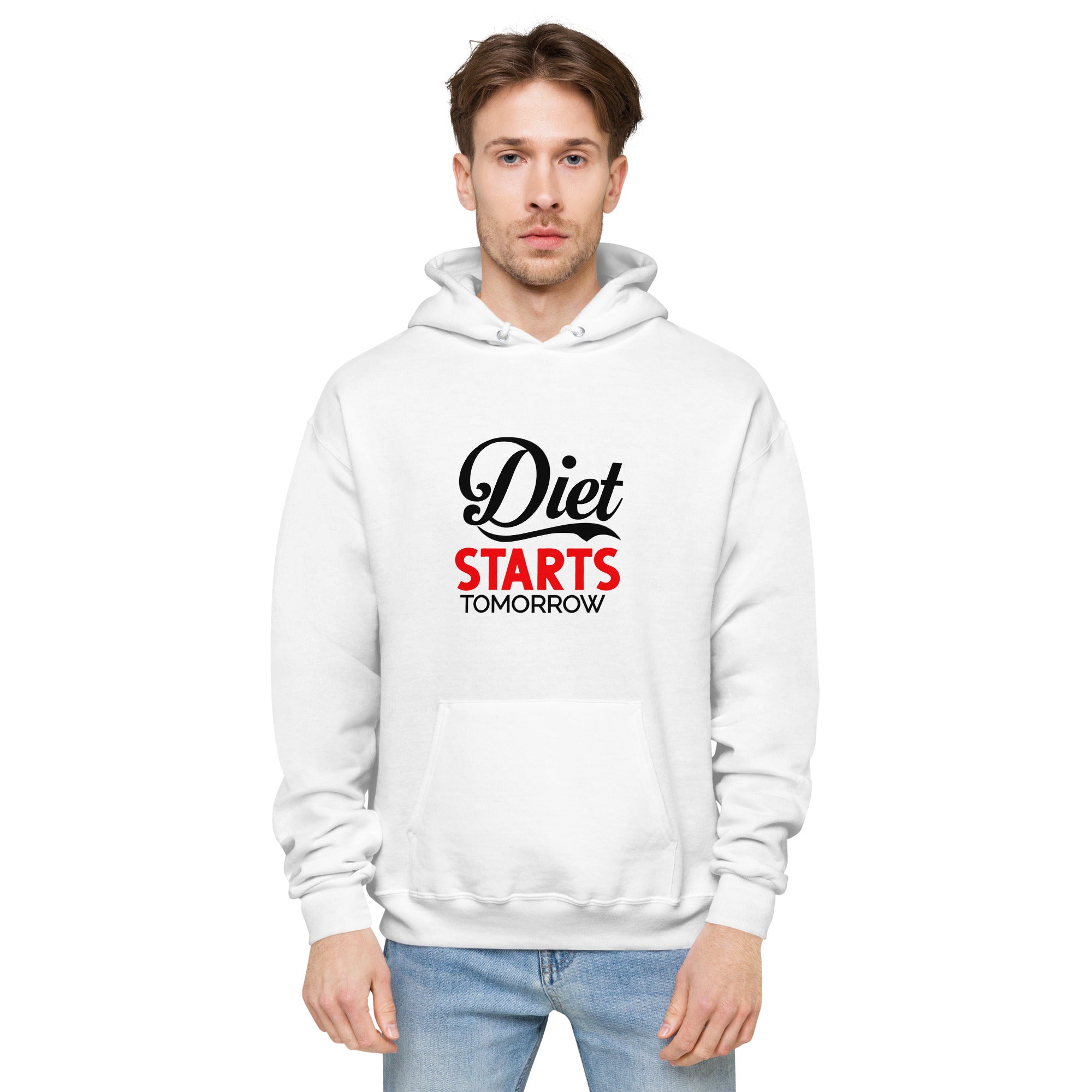 DIET STARTS TOMORROW - Unisex fleece hoodie