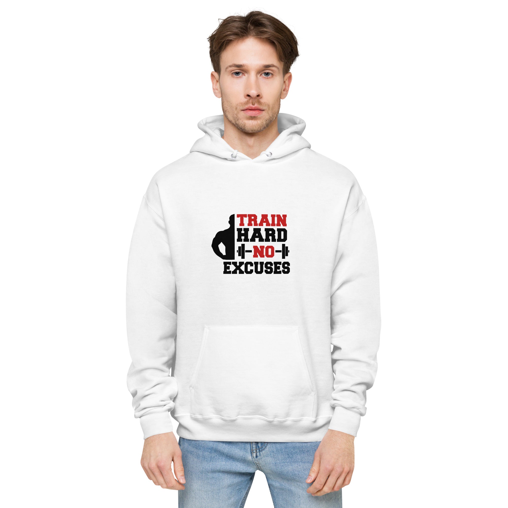TRAIN HARD NO EXCUSES - Unisex fleece hoodie
