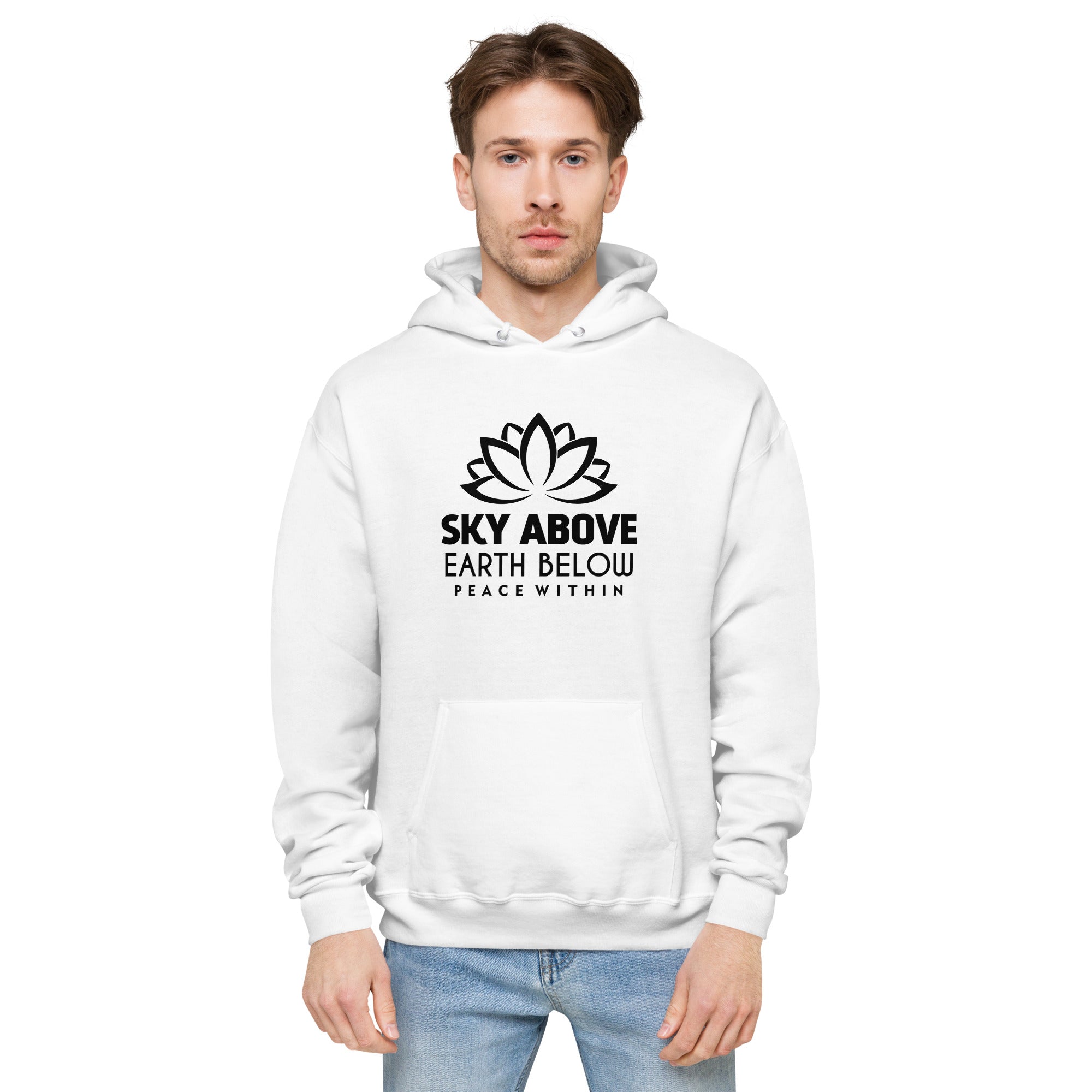 SKY ABOVE EARTH BELOW - Unisex fleece hoodie