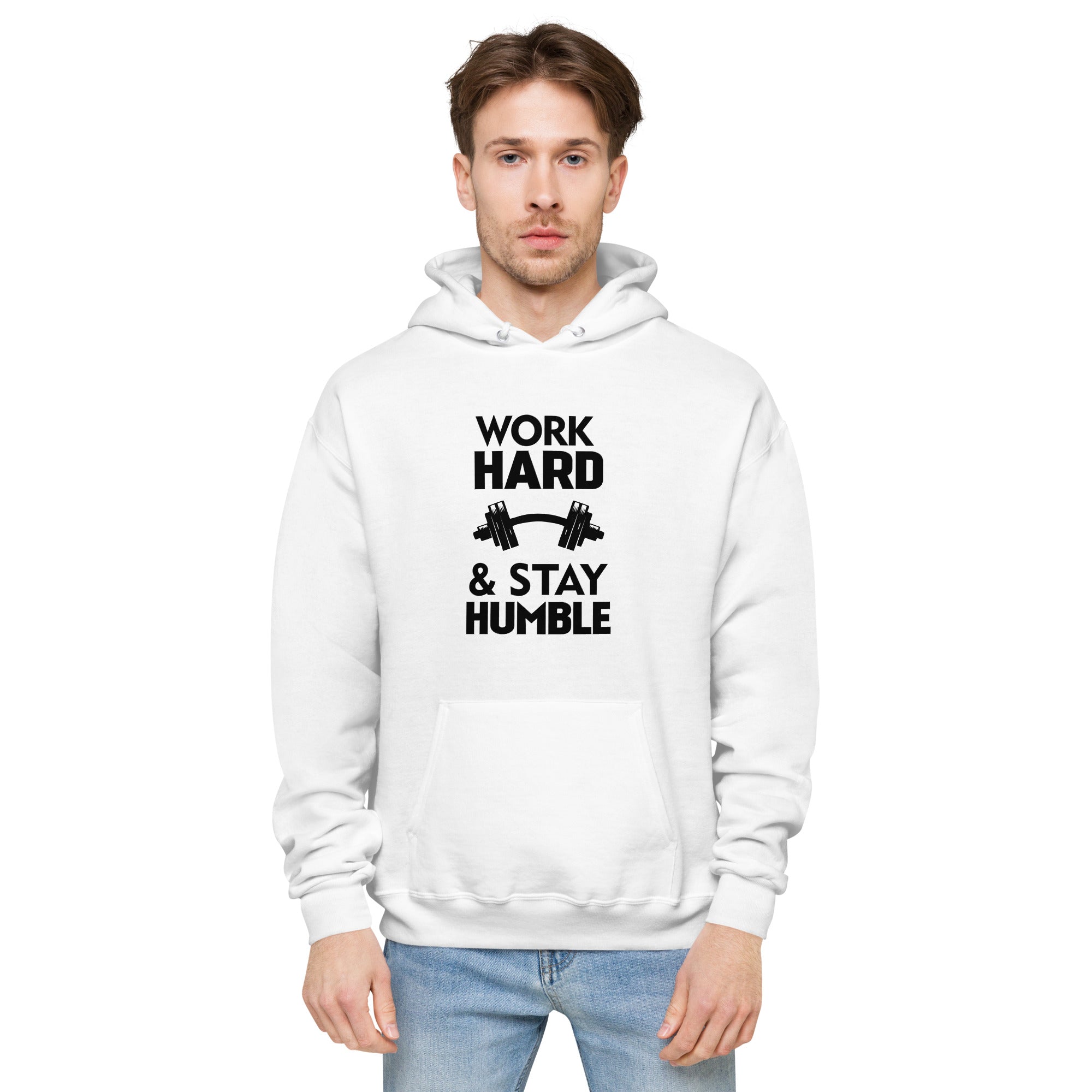 WORK HARD & STAY HUMBLE - Unisex fleece hoodie