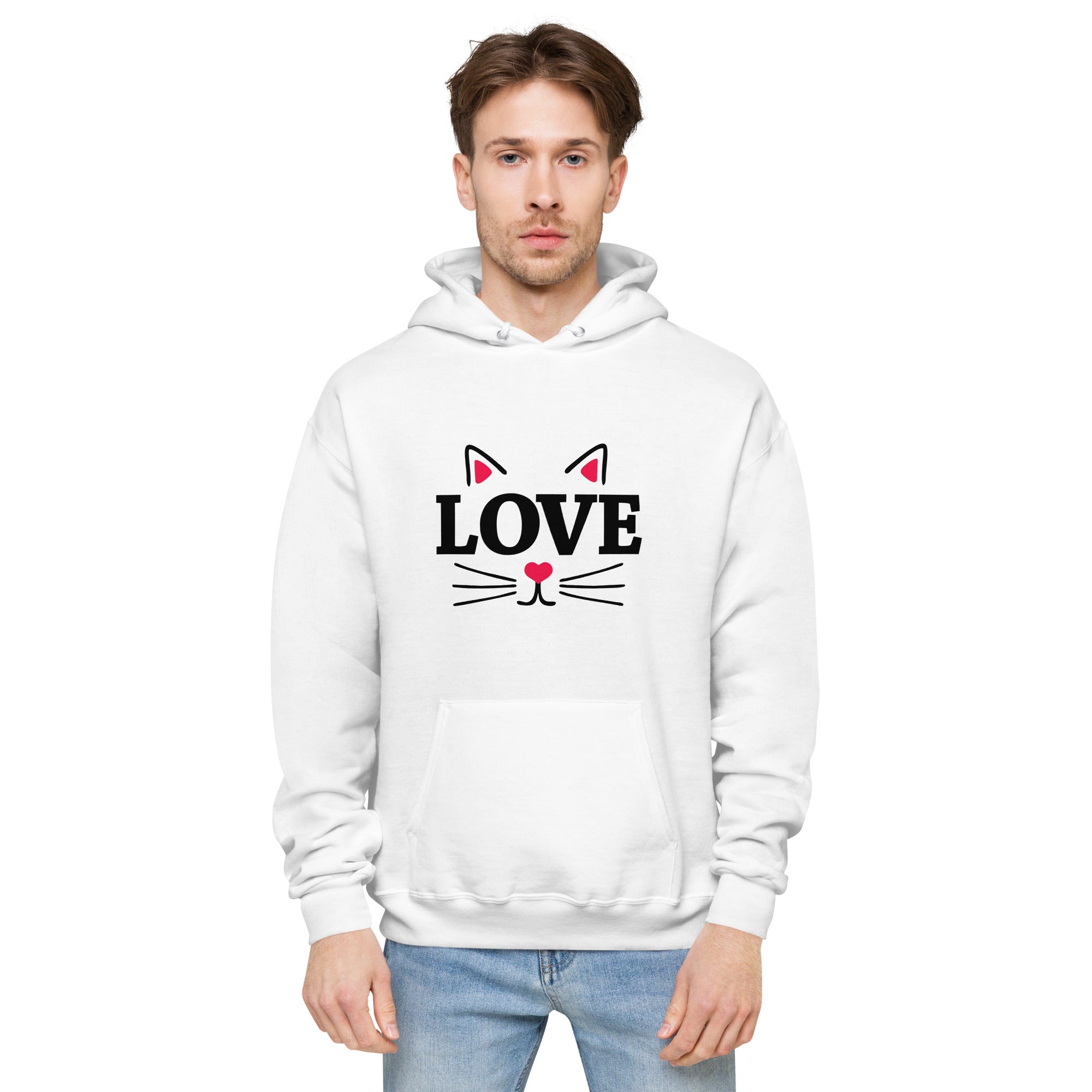 LOVE CATS - Unisex fleece hoodie