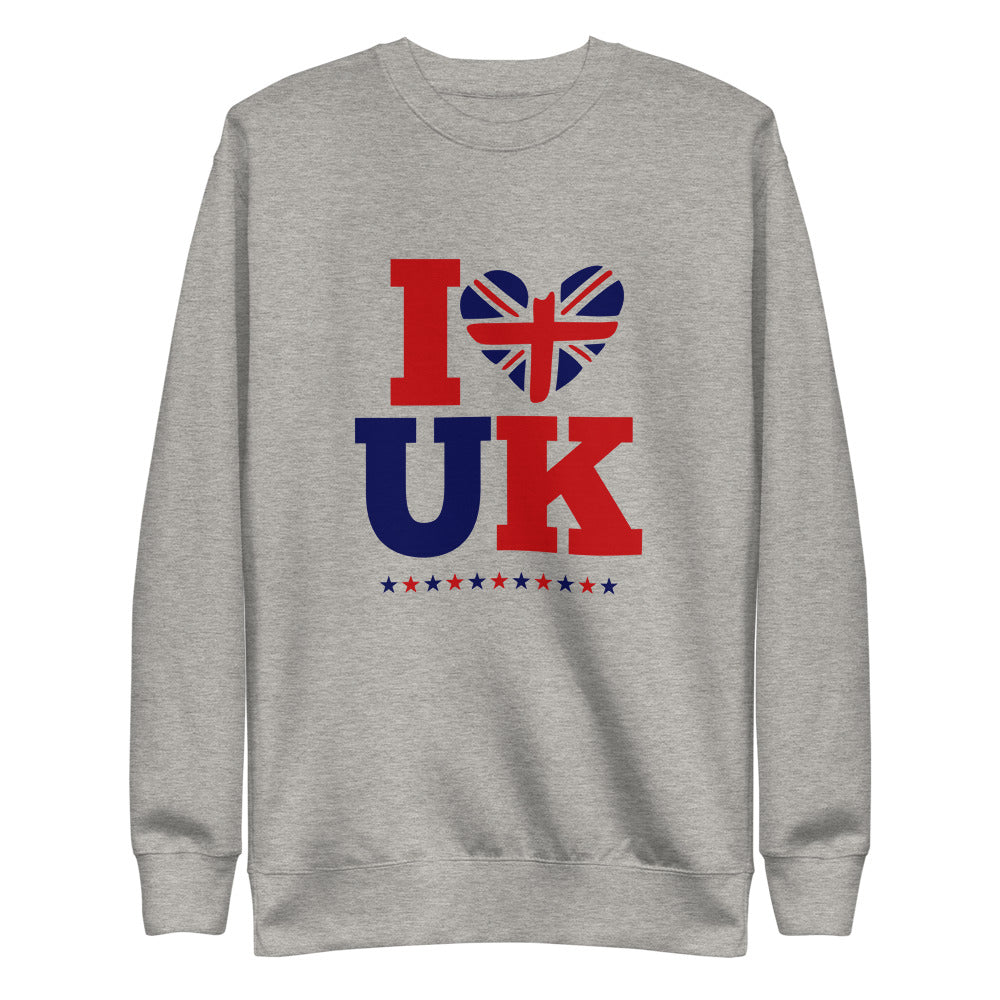 I LOVE UK - Unisex Fleece Pullover