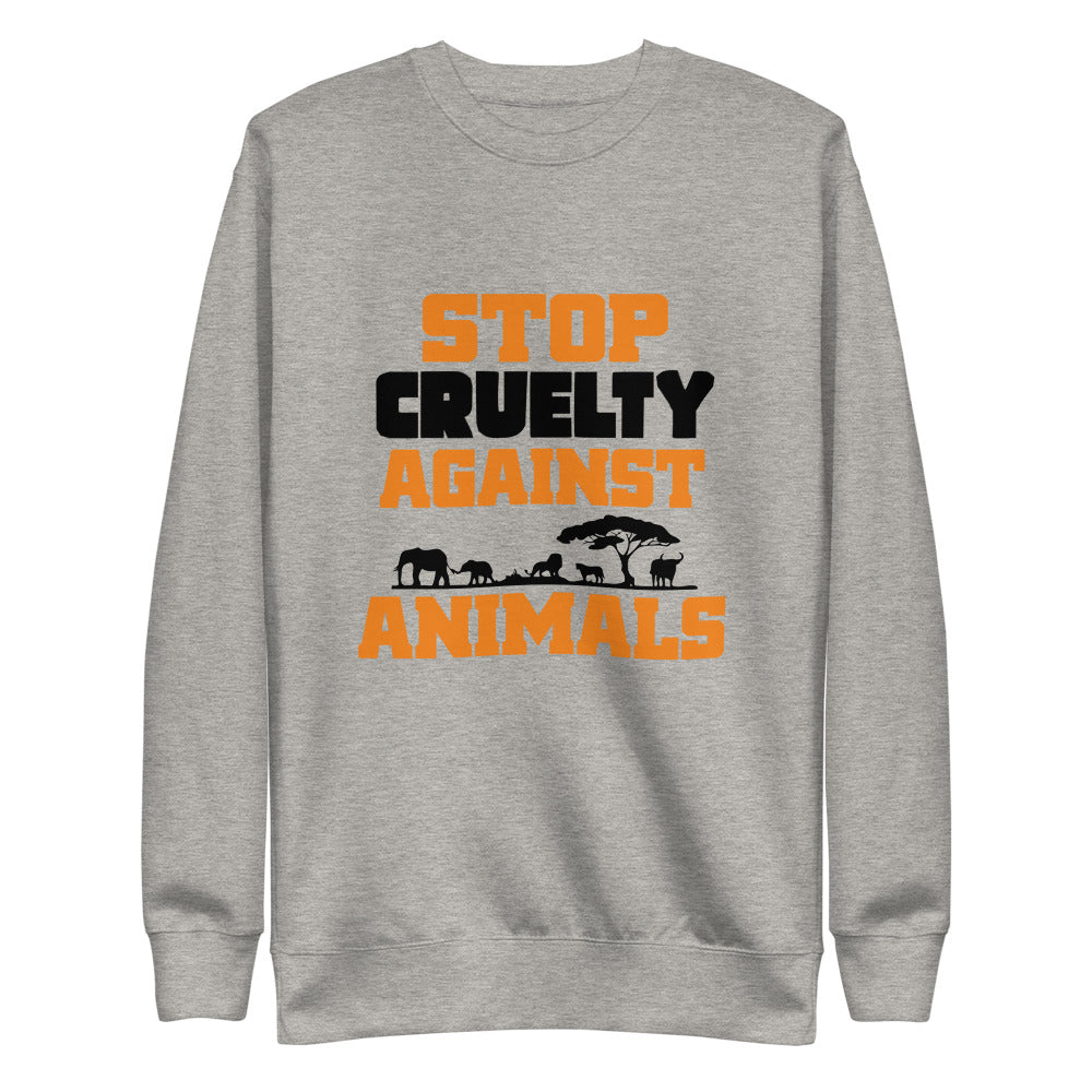 STOP CRUELTY AGAINST ANIMALS - Unisex Fleece Pullover