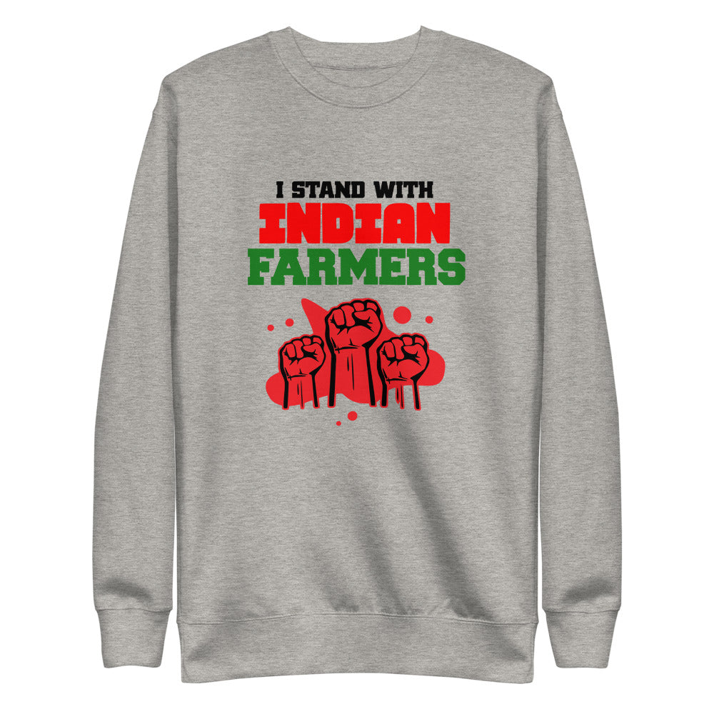 I STAND WITH INDIAN FARMERS - Unisex Fleece Pullover