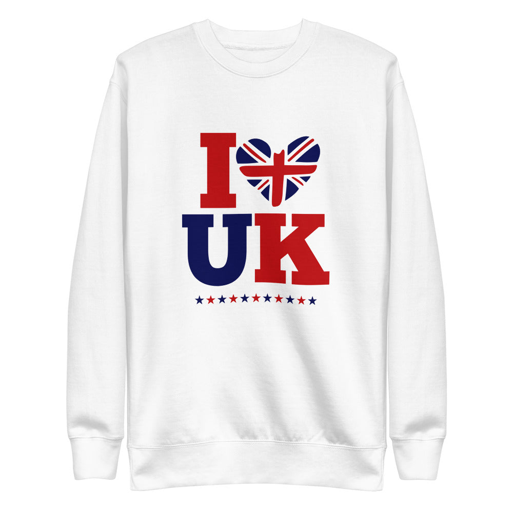 I LOVE UK - Unisex Fleece Pullover