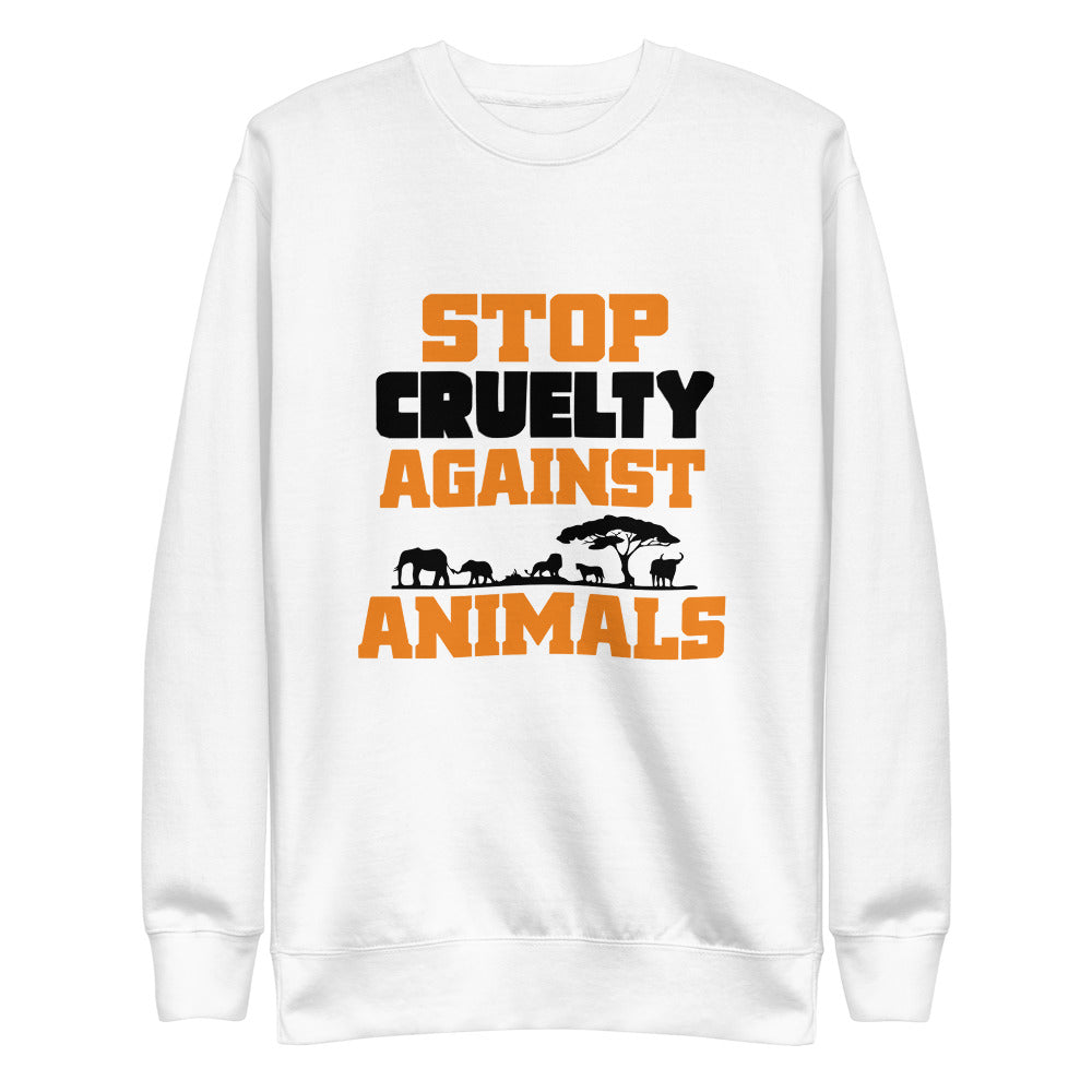 STOP CRUELTY AGAINST ANIMALS - Unisex Fleece Pullover