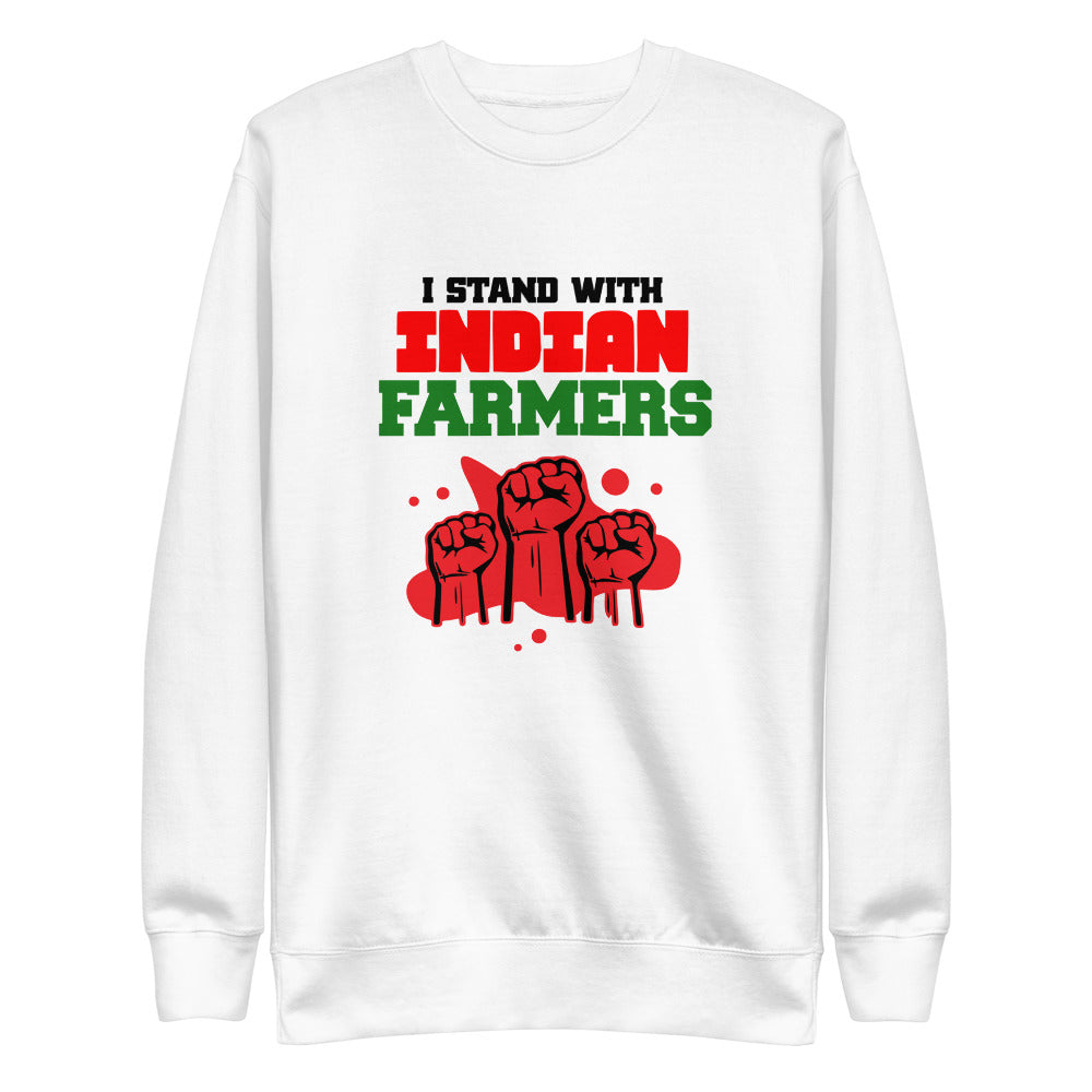 I STAND WITH INDIAN FARMERS - Unisex Fleece Pullover