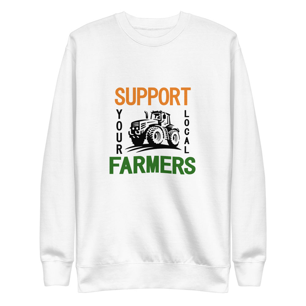 SUPPORT YOUR LOCAL FARMERS - Unisex Fleece Pullover