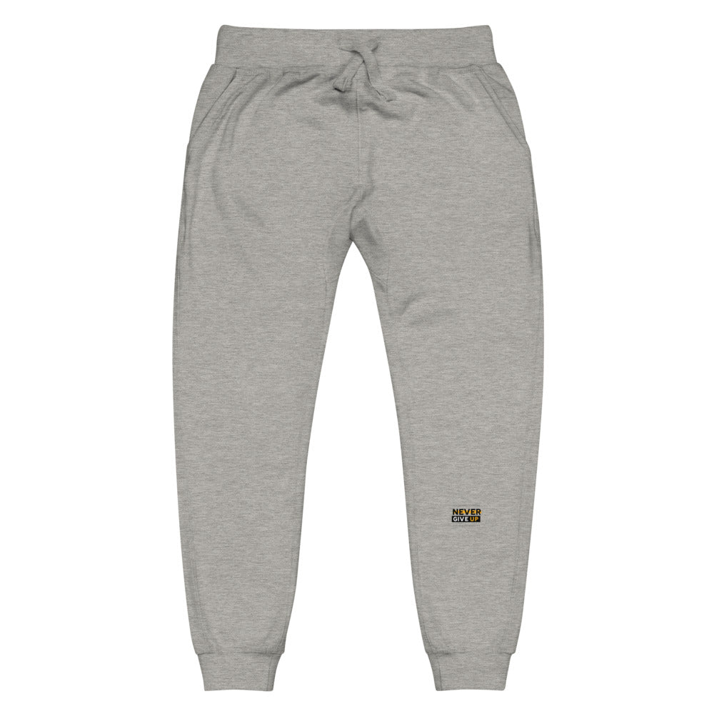 NEVER GIVE UP- Unisex fleece sweatpants