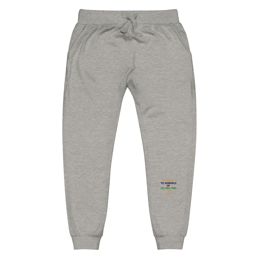 BE KIND TO ANIMALS - Unisex fleece sweatpants