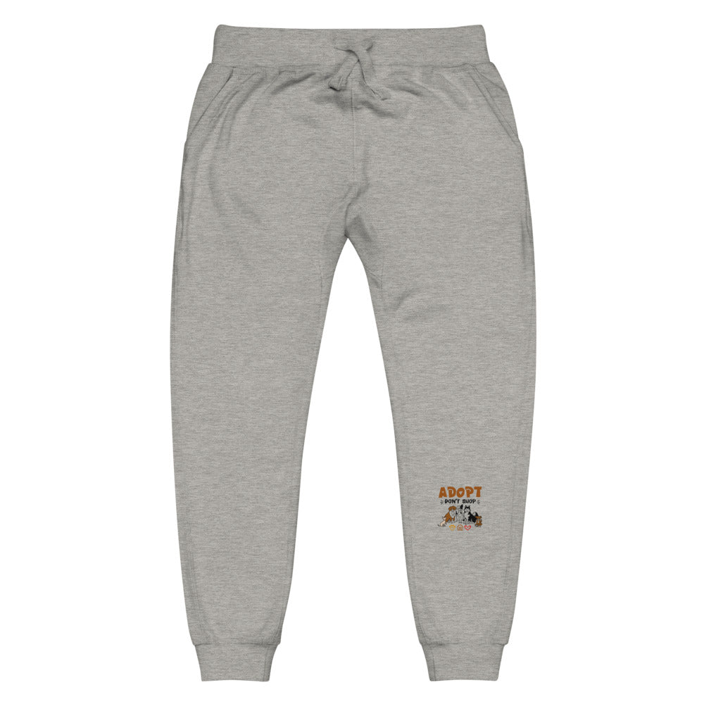 ADOPT DON'T SHOP - Unisex fleece sweatpants