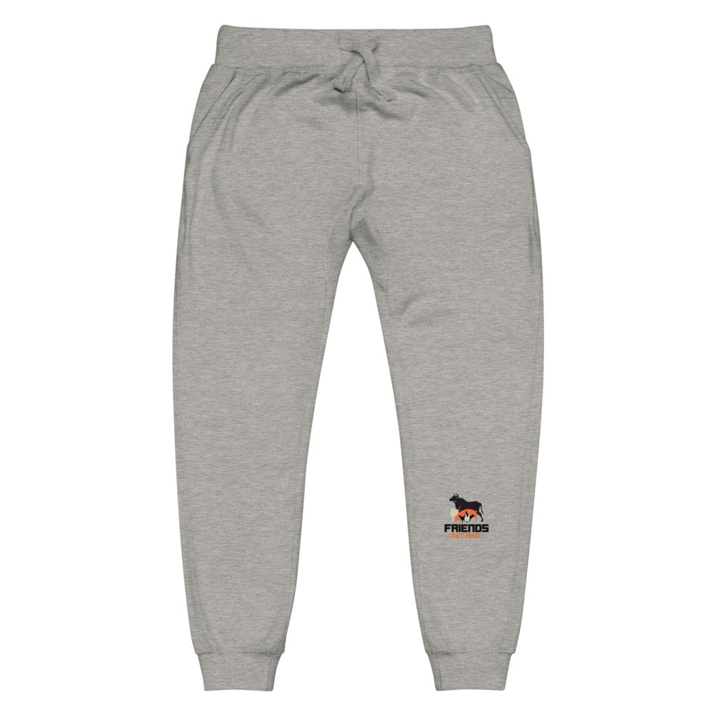 FRIENDS NOT FOOD - Unisex fleece sweatpants