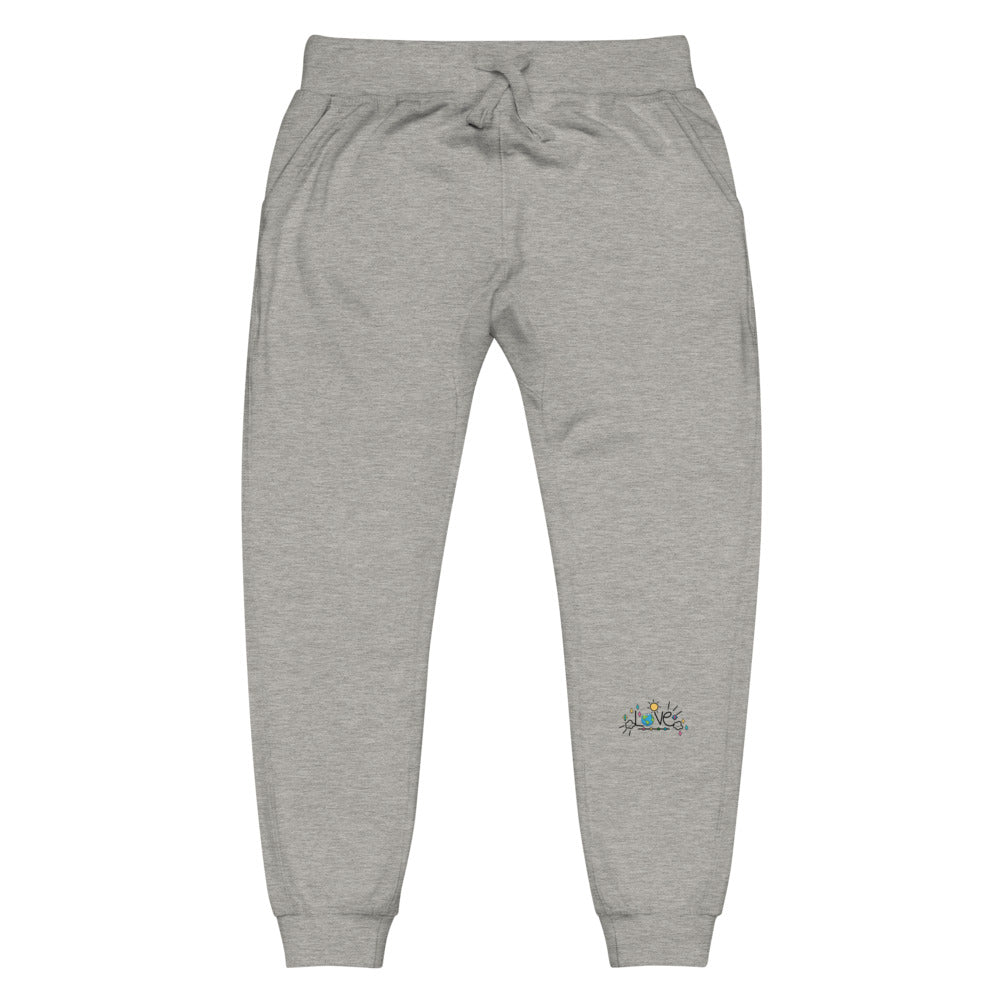 LOVE EARTH - Unisex fleece sweatpants