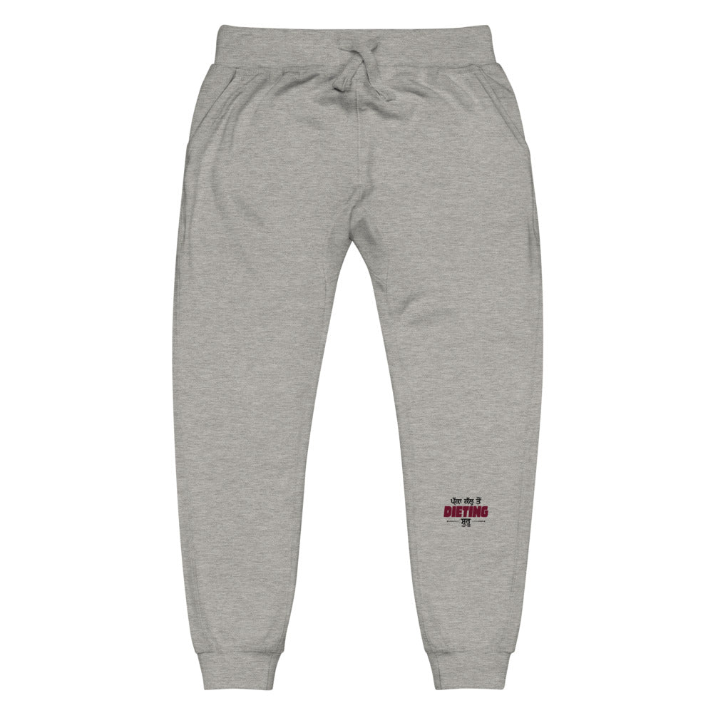 PAKKA KAL TO DIETING SHURU - Unisex fleece sweatpants