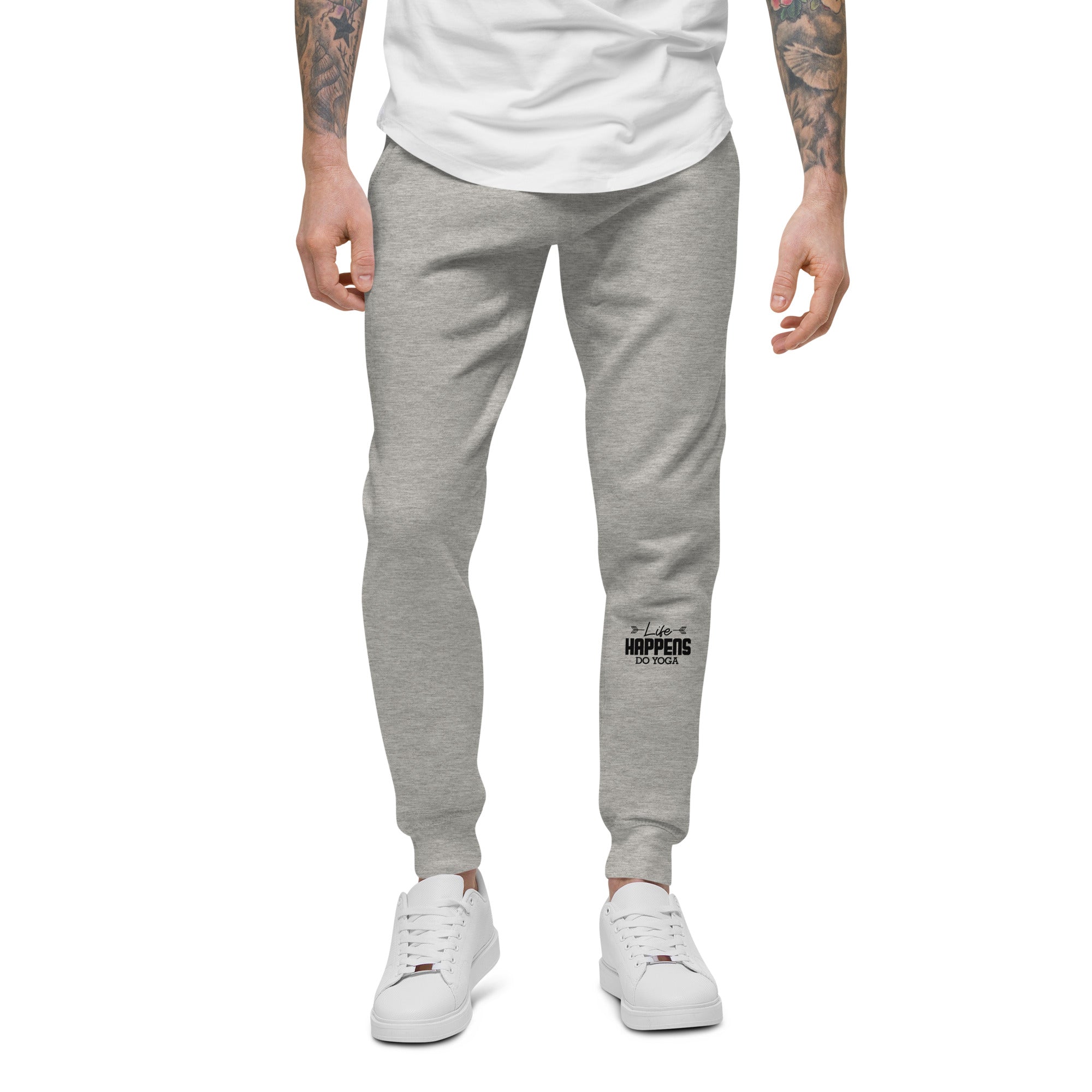 LIFE HAPPENS DO YOGA - Unisex fleece sweatpants