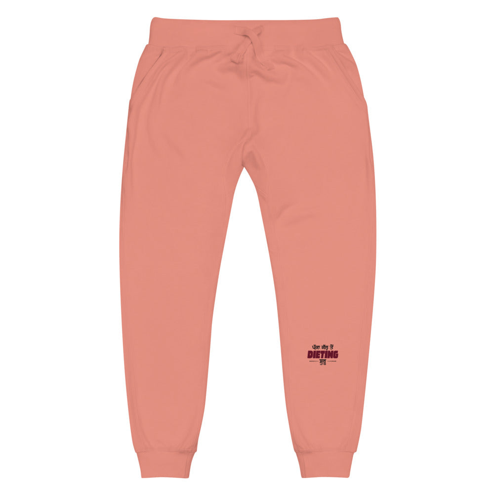 PAKKA KAL TO DIETING SHURU - Unisex fleece sweatpants