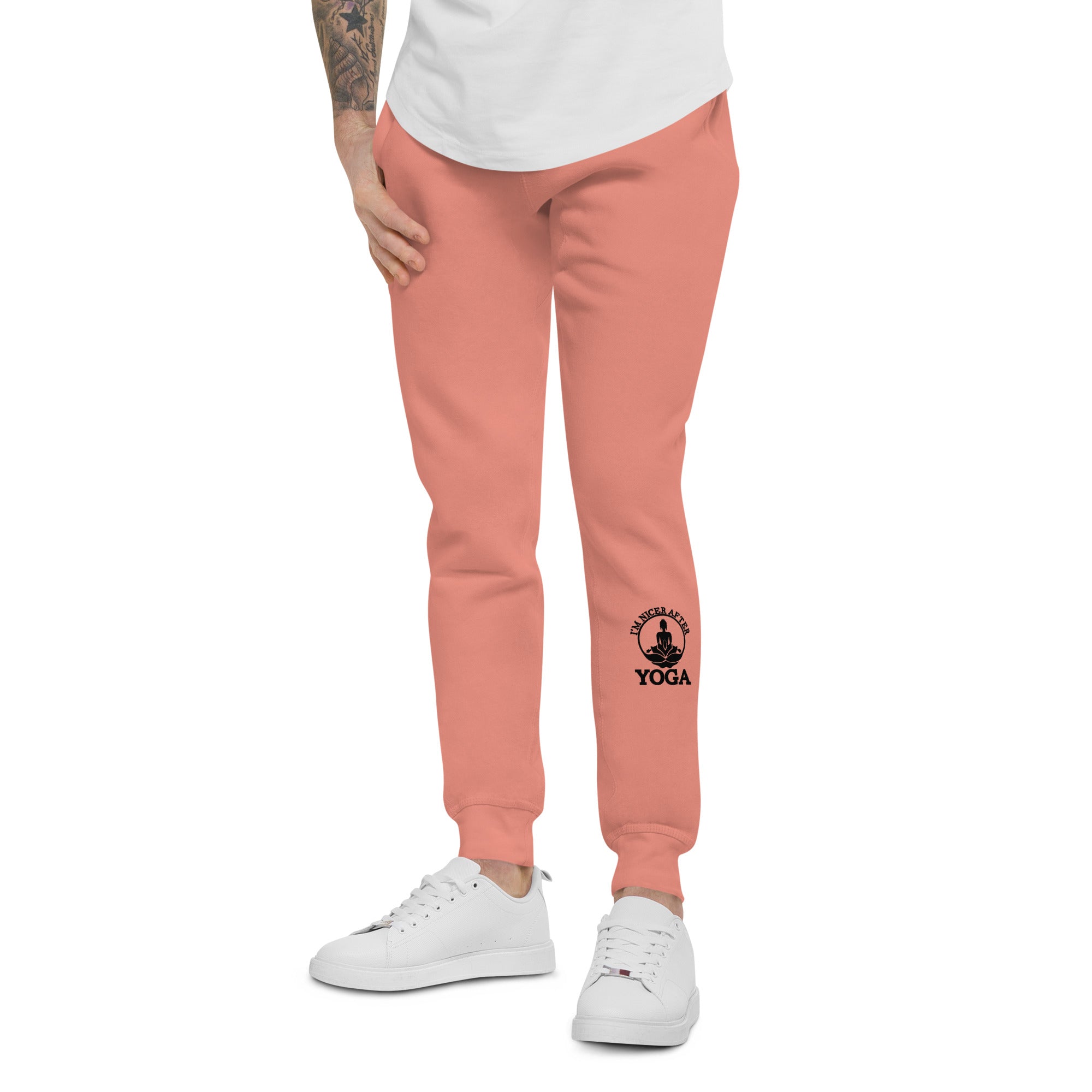 I'M NICER AFTER YOGA - Unisex fleece sweatpants