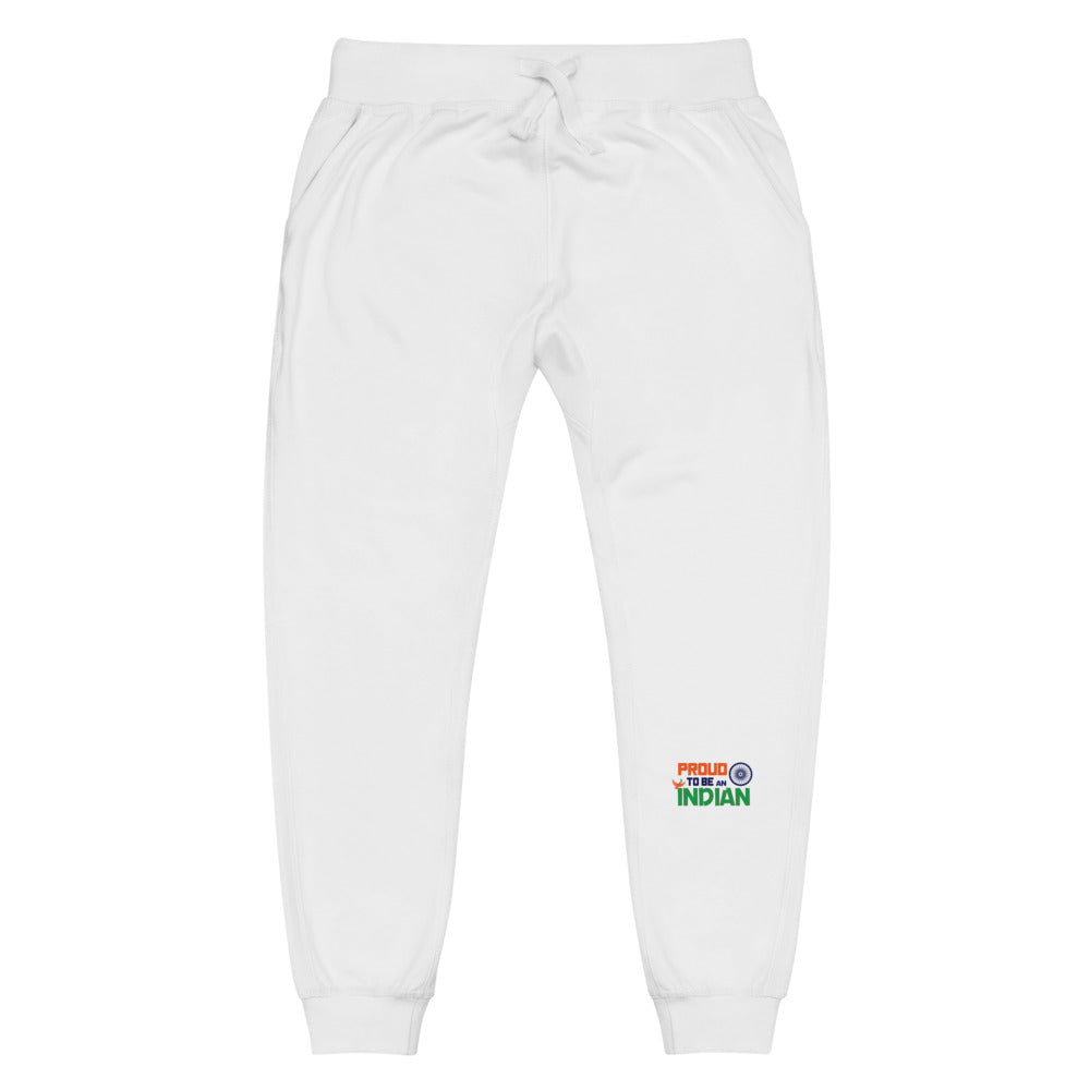 PROUD TO BE AN INDIAN - Unisex fleece sweatpants