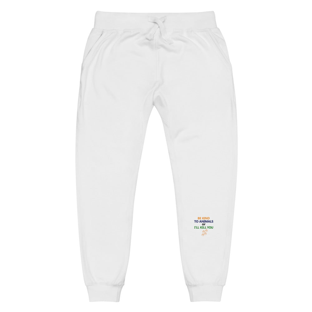 BE KIND TO ANIMALS - Unisex fleece sweatpants