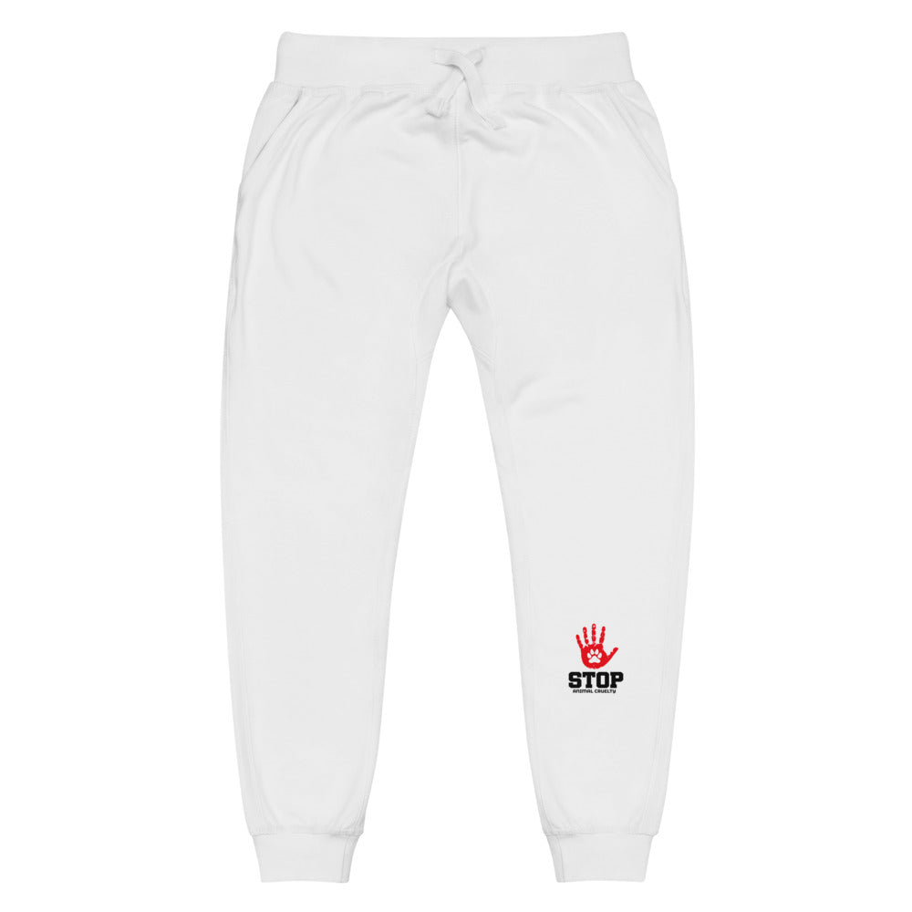 STOP ANIMAL CRUELTY - Unisex fleece sweatpants