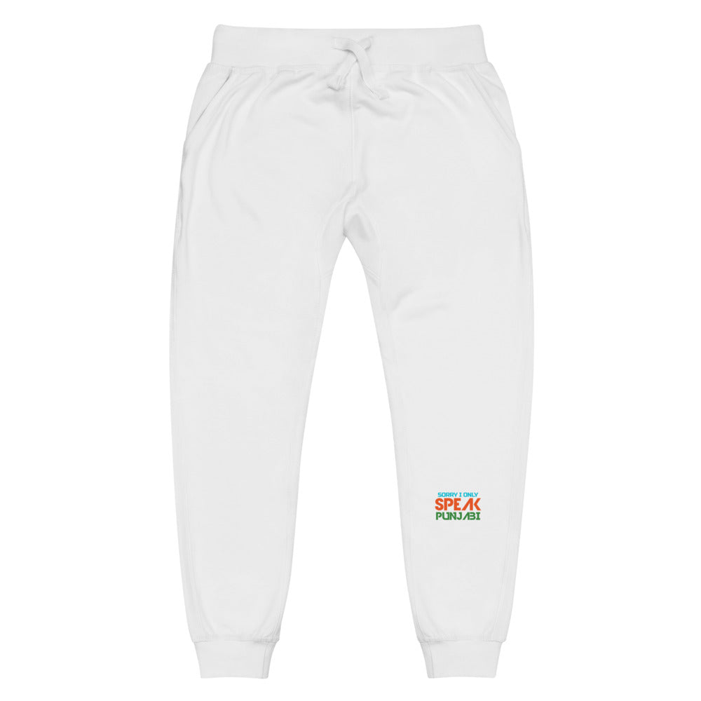 SORRY I ONLY SPEAK PUNJABI - Unisex fleece sweatpants