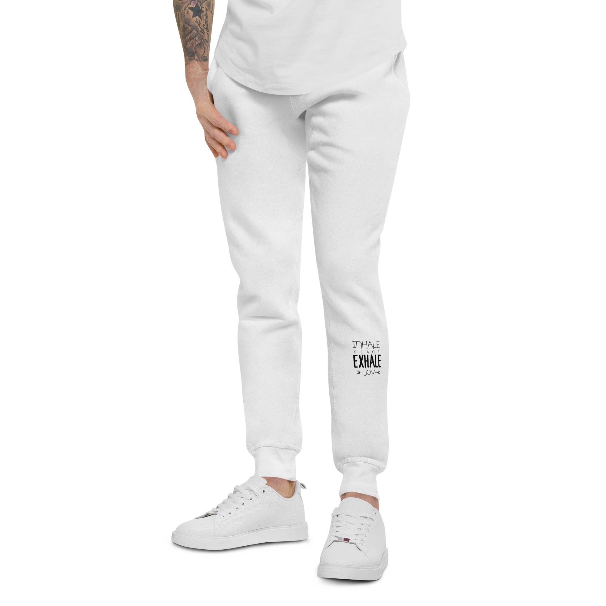 INHALE PEACE EXHALE JOY - Unisex fleece sweatpants