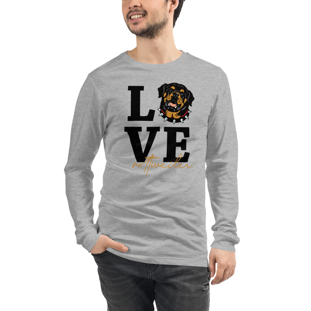 LOVE ROTTWEILER - Mens' Long Sleeve Tee