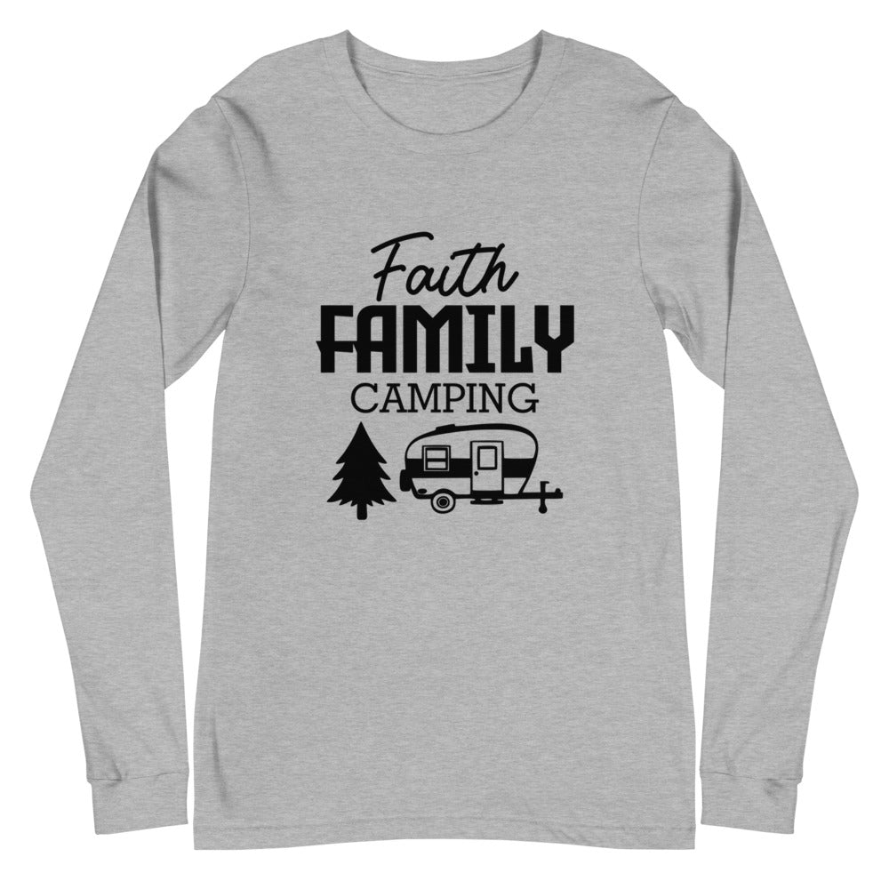 Family Camping- Unisex Long Sleeve Tee