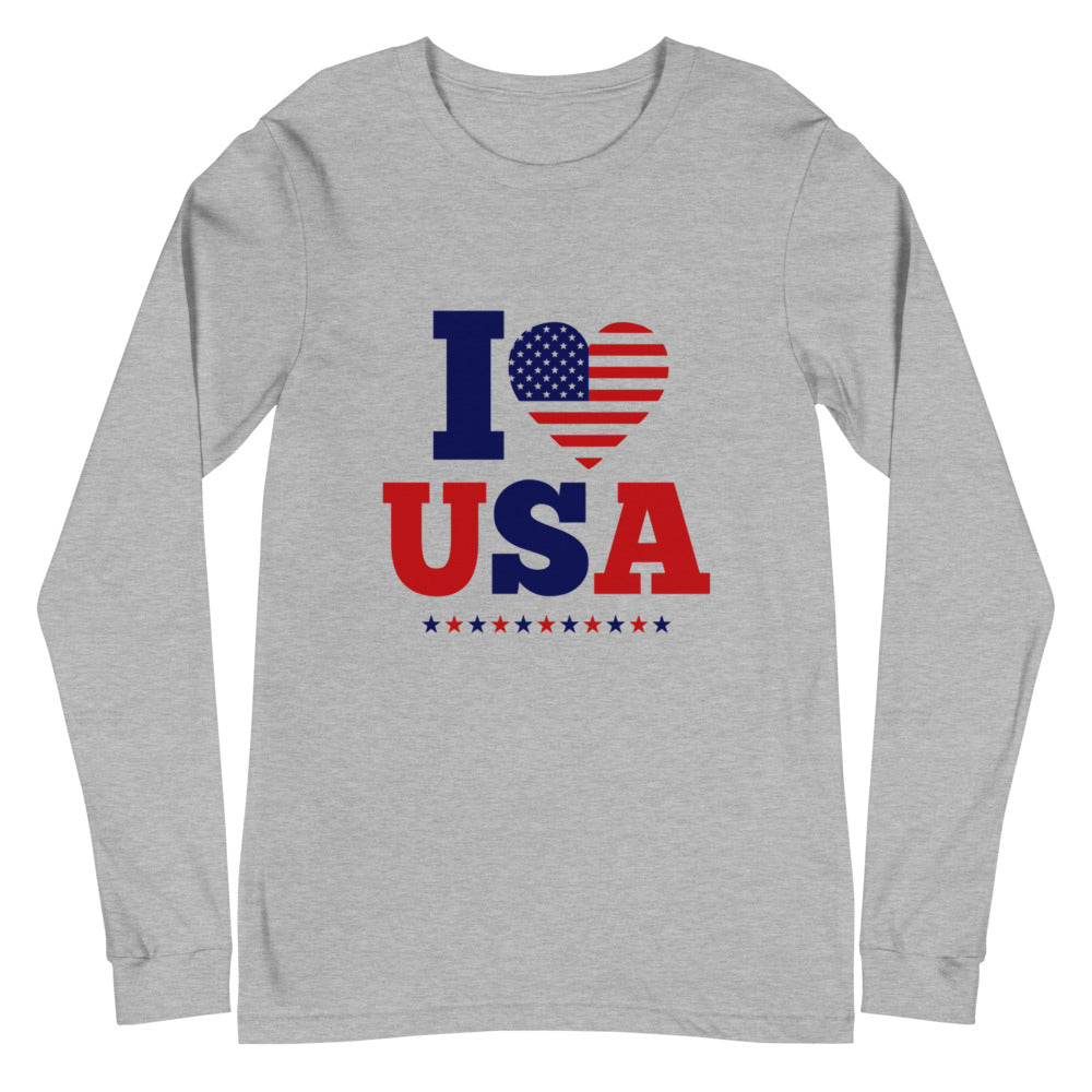I LOVE USA - Unisex Long Sleeve Tee