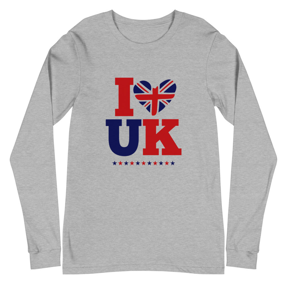 I LOVE UK - Unisex Long Sleeve Tee
