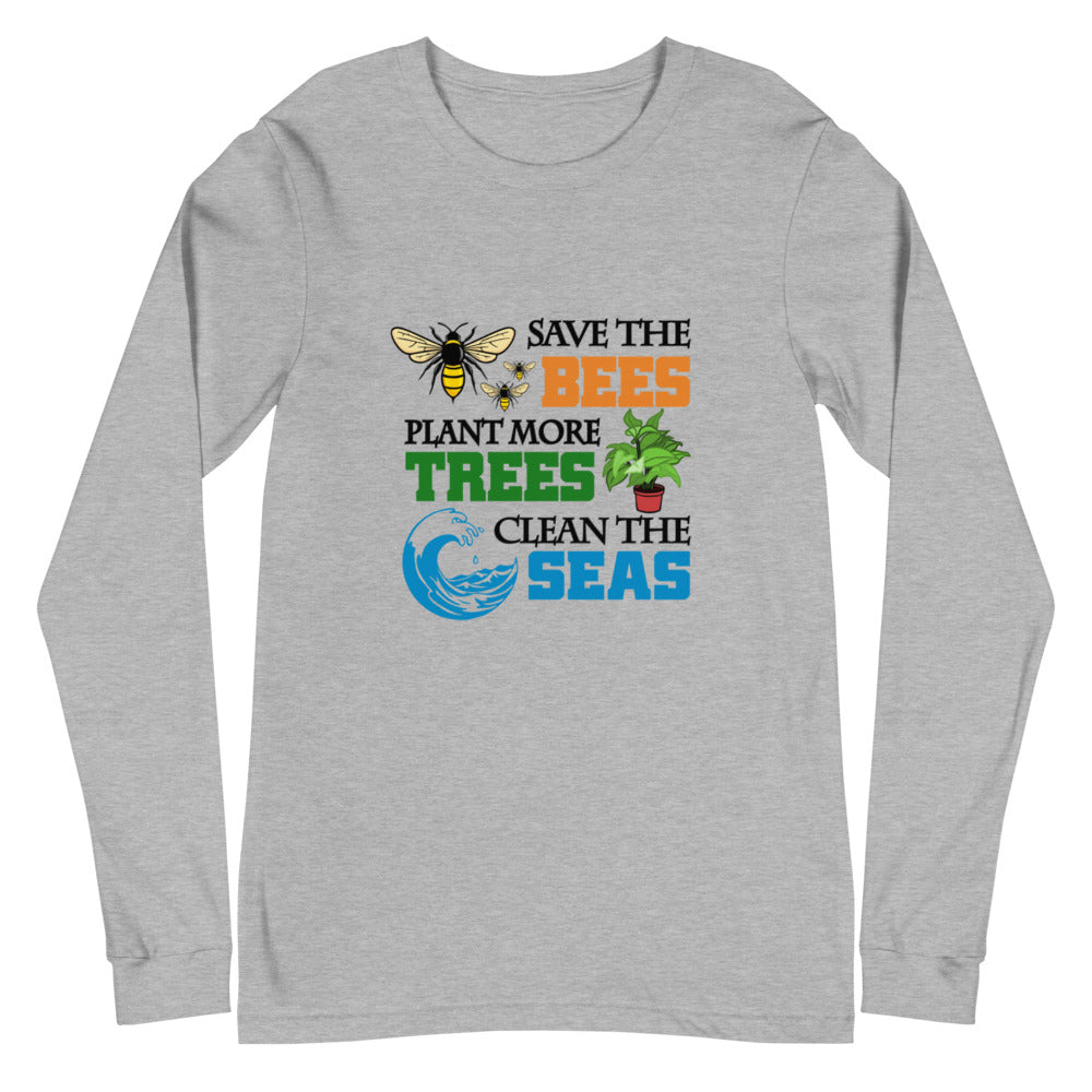 SAVE THE BEES - Unisex Long Sleeve Tee