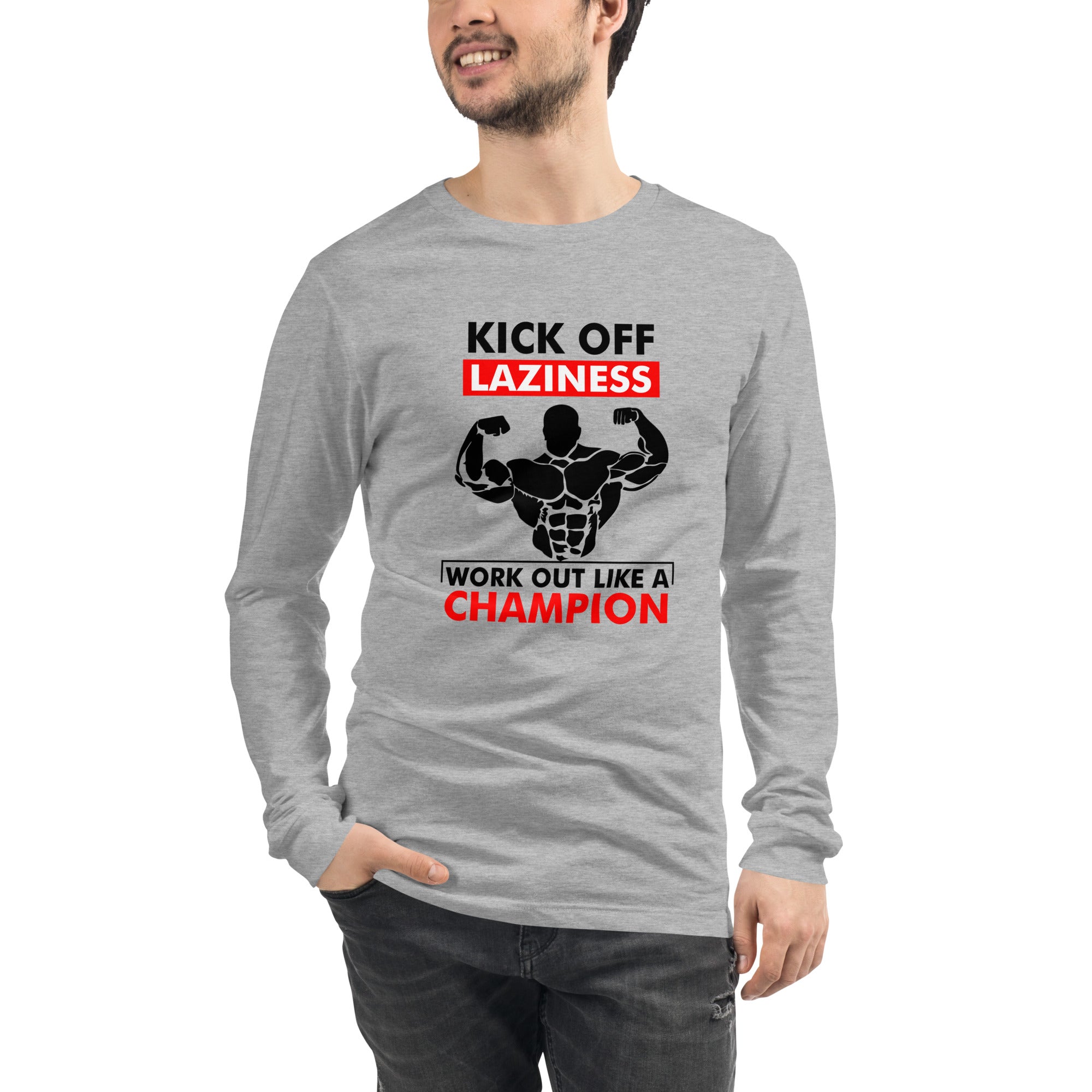 KICK OFF LAZINESS - Unisex Long Sleeve Tee