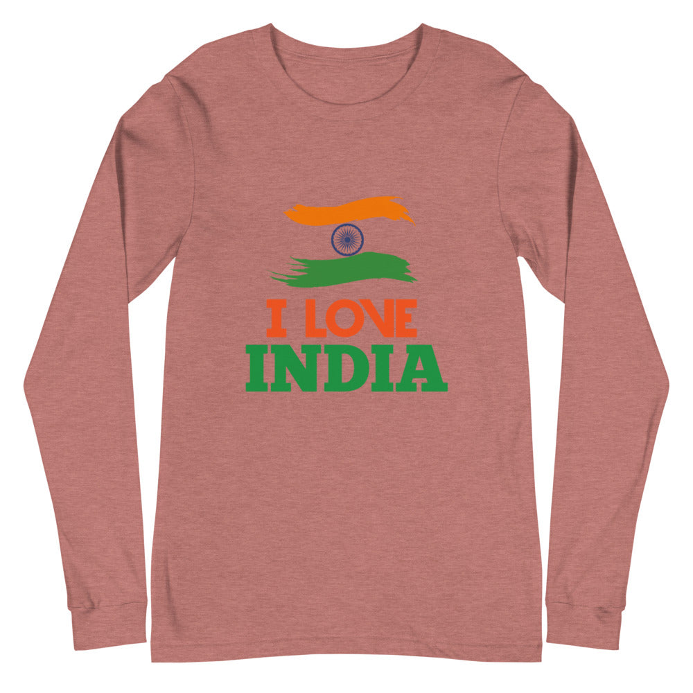 I LOVE INDIA - Unisex Long Sleeve Tee