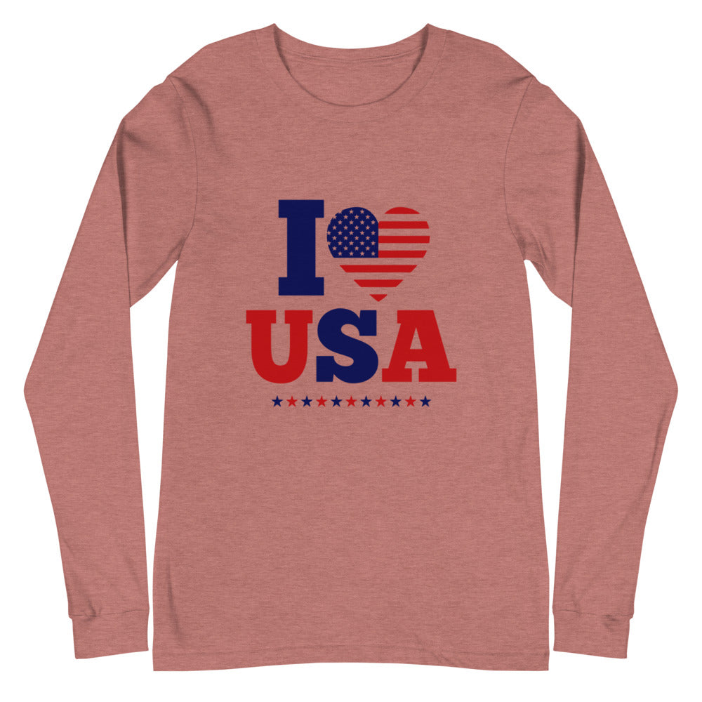 I LOVE USA - Unisex Long Sleeve Tee