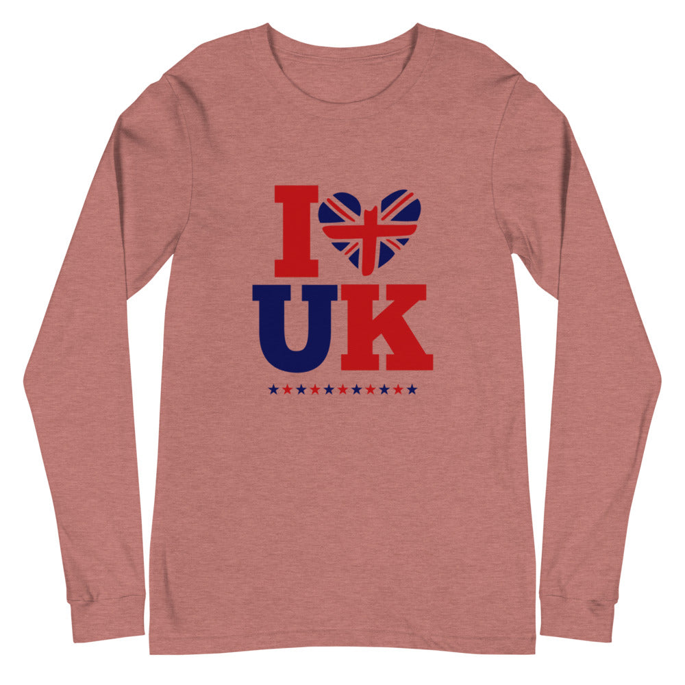 I LOVE UK - Unisex Long Sleeve Tee